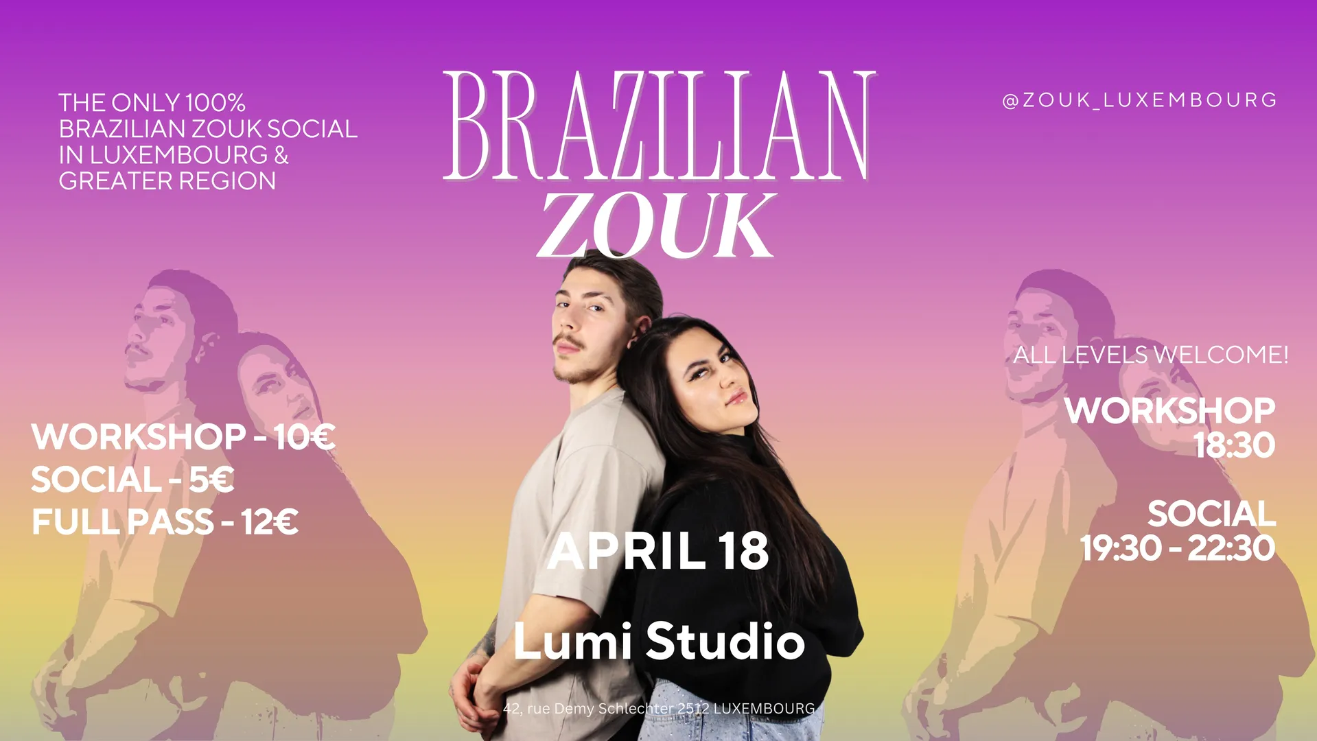 Brazilian Zouk Night: Workshop & Social