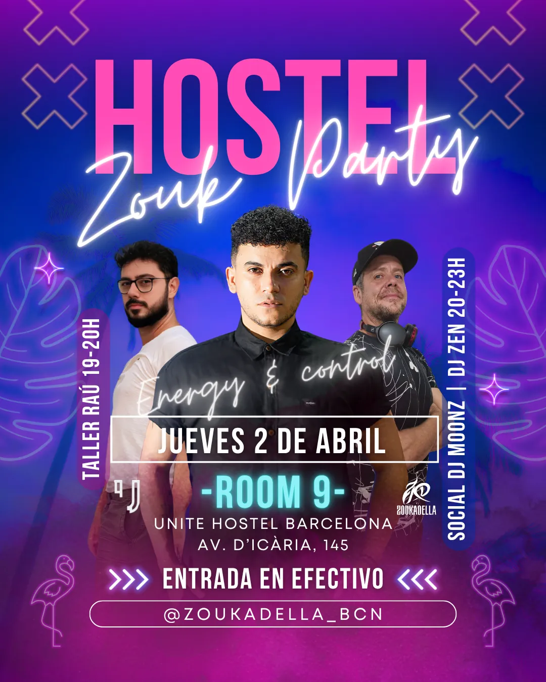 Hostel Zouk Party con Dj Zen y Raú Workshop by Zoukadella