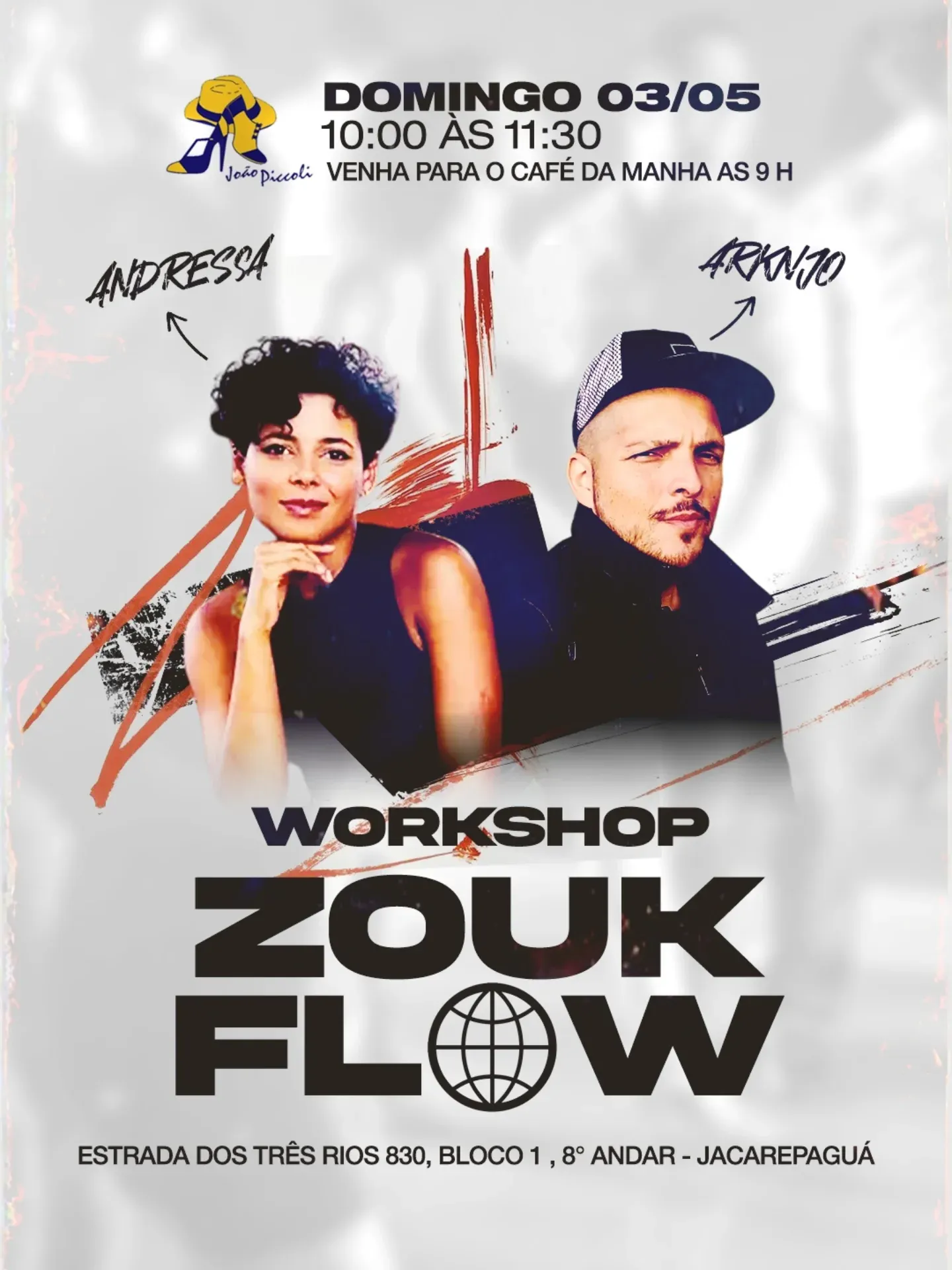 Café da Manhã e Aula com Arknjo e Andressa