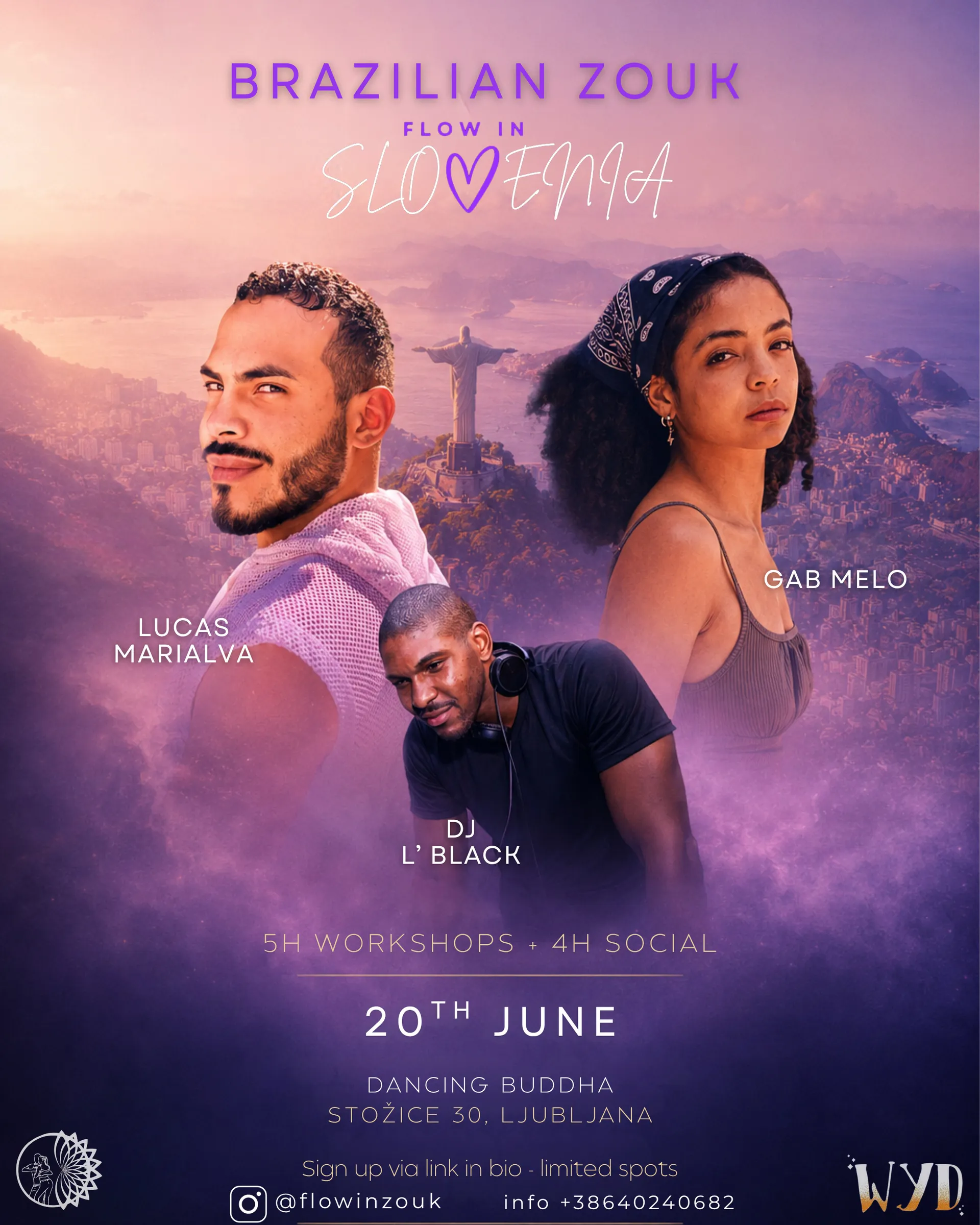 Brazilian Zouk Flow in Slovenia with Lucas Marialva & Gab Melo