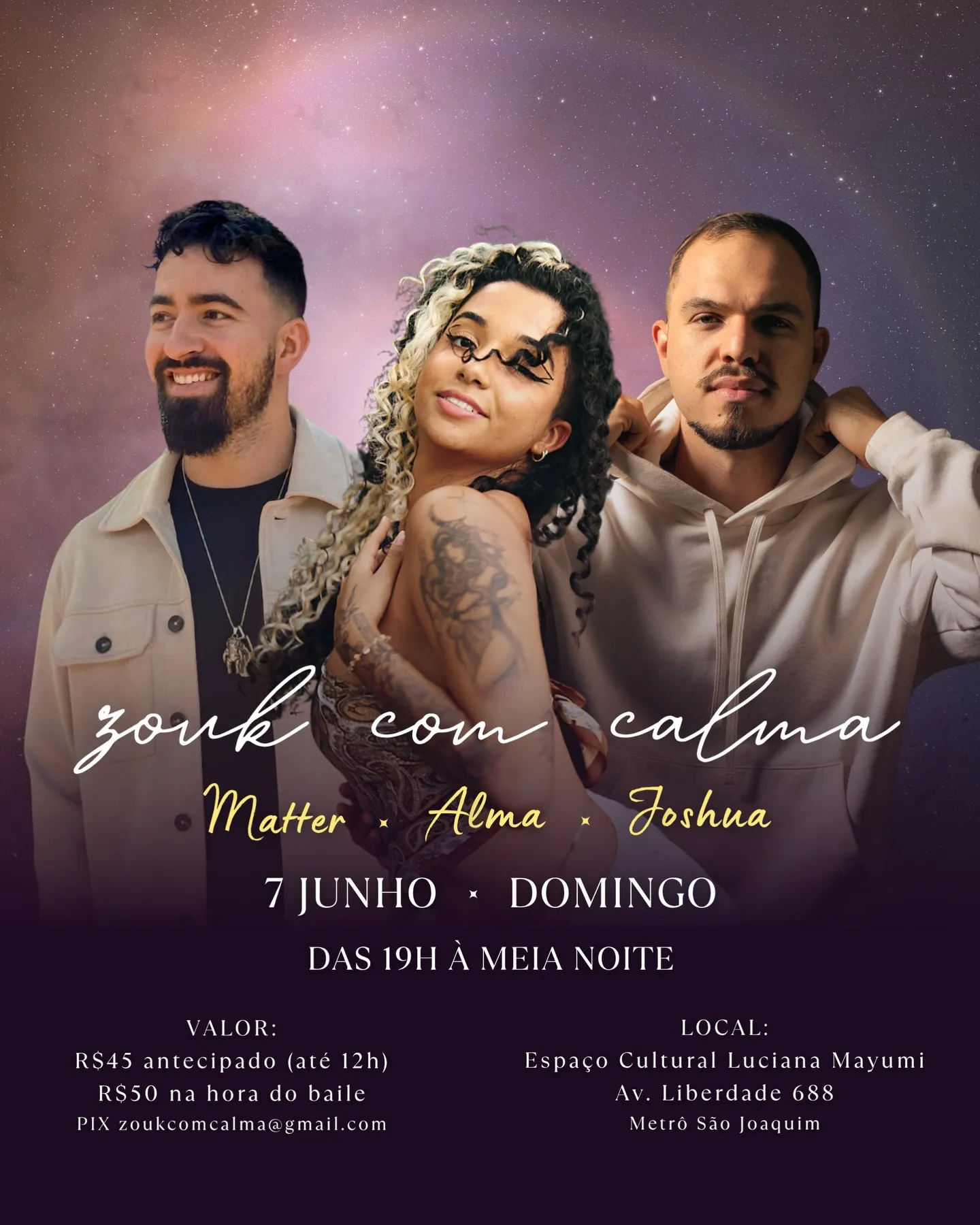 Zouk com Calma - Baile de junho