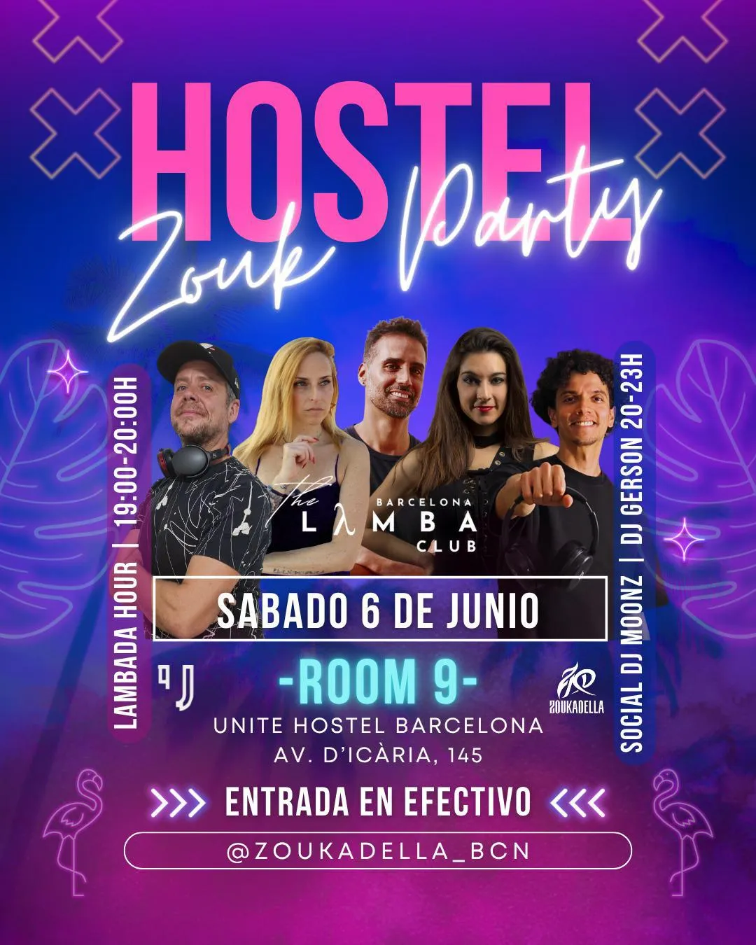 Hostel Zouk Party con Lambada Hour by Zoukadella