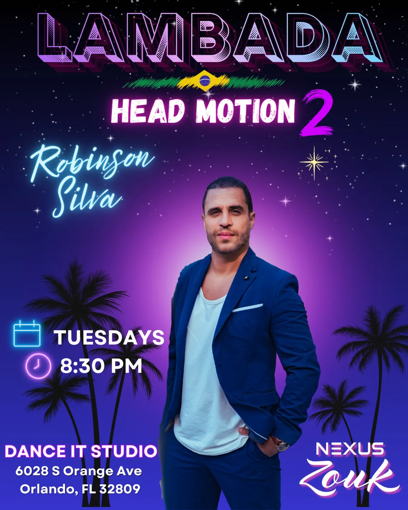 LAMBADA HEAD MOTION- part 2 💫 4-Week Series with Robinson Silva