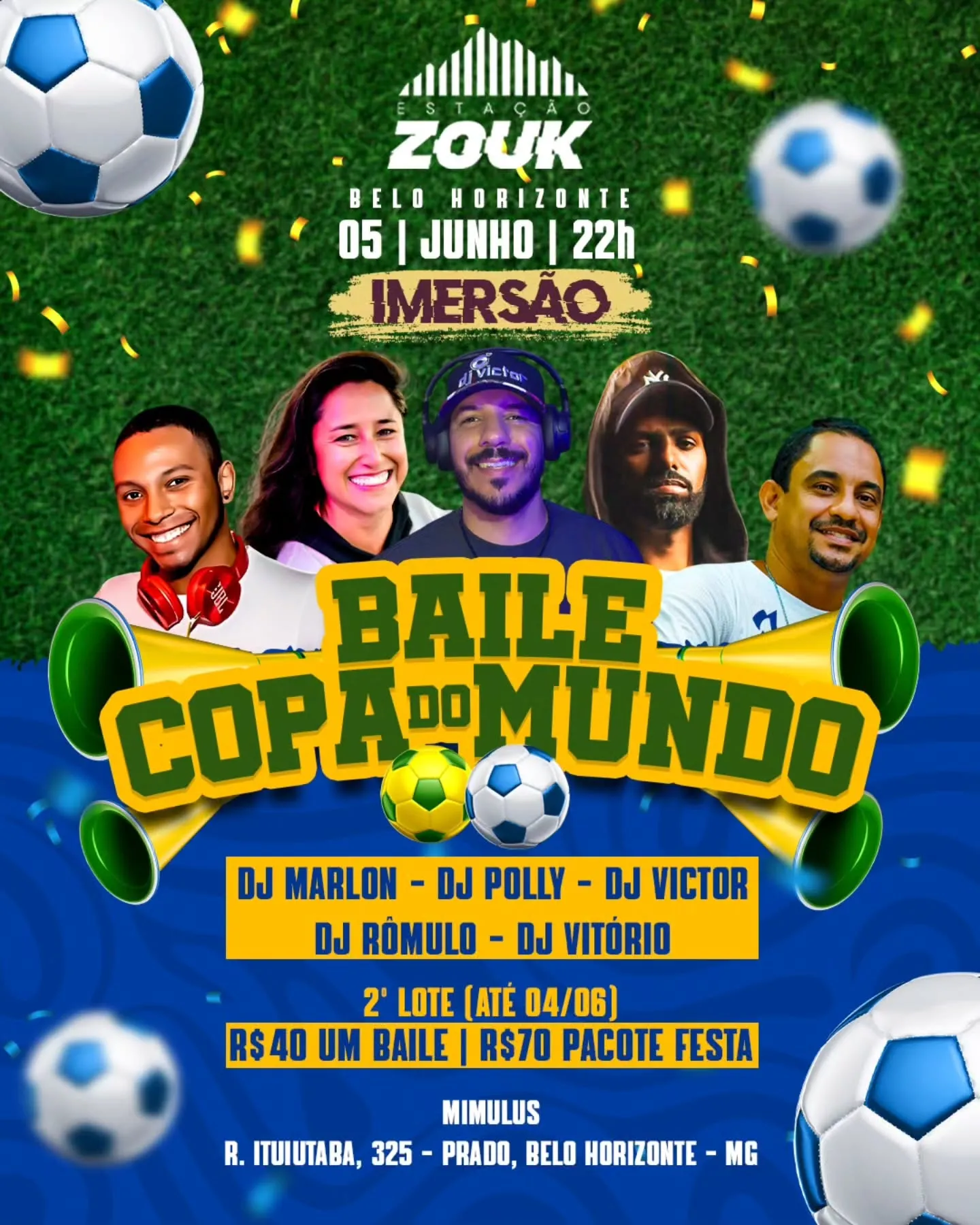 Estação Zouk Imersão - Baile Copa do Mundo