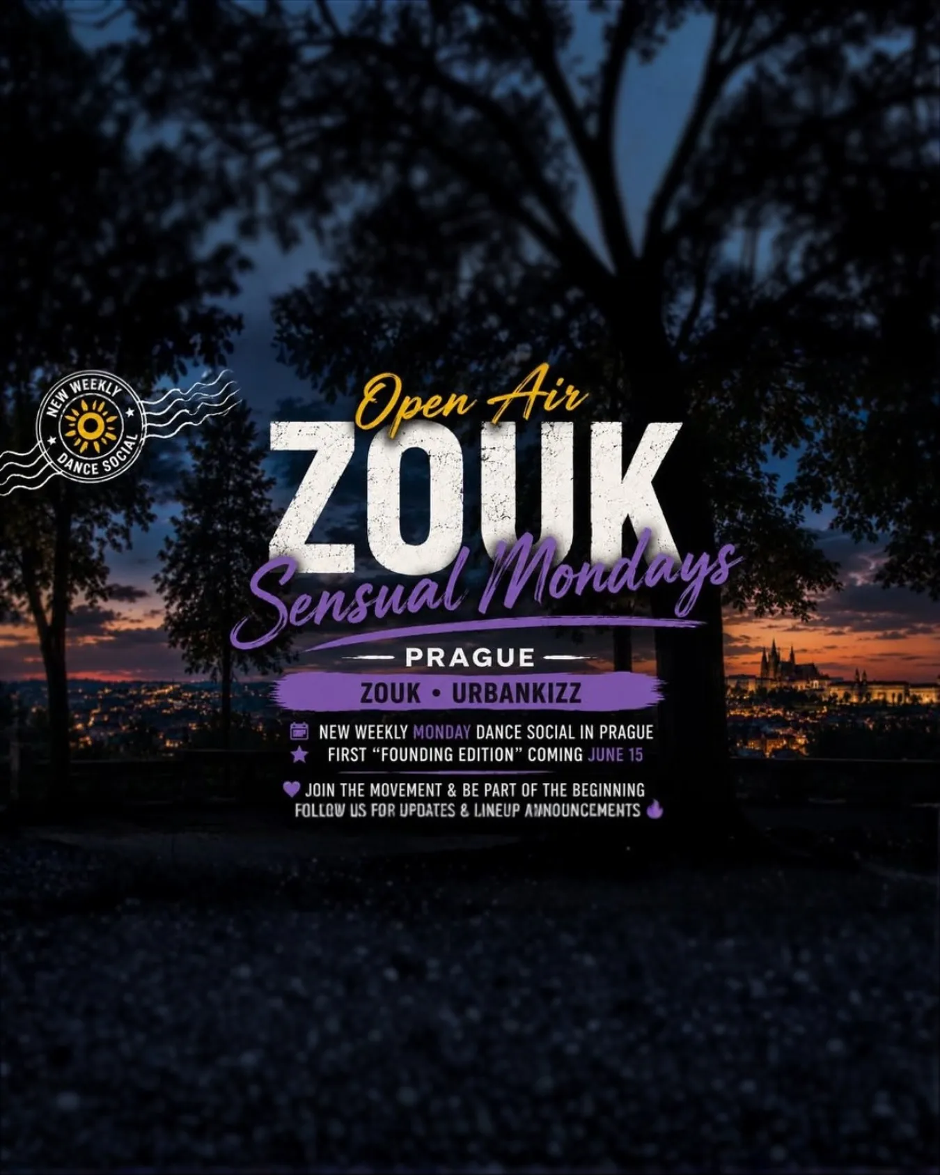 Open Air ZOUK & KIZZ Mondays – Prague