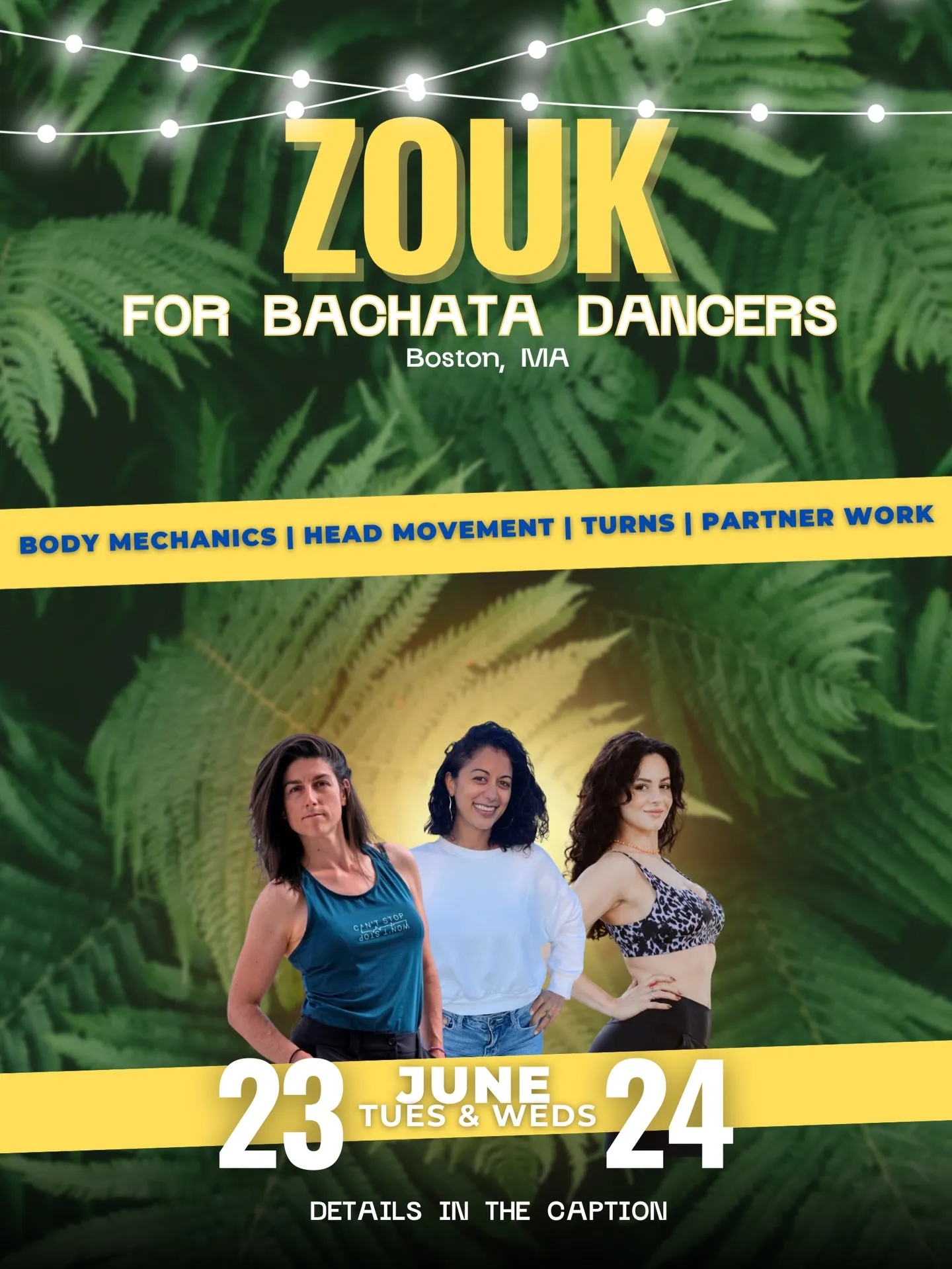 Zouk for Bachata Dancers Bootcamp - Day 2: Head Movement From the Ground Up and Turns