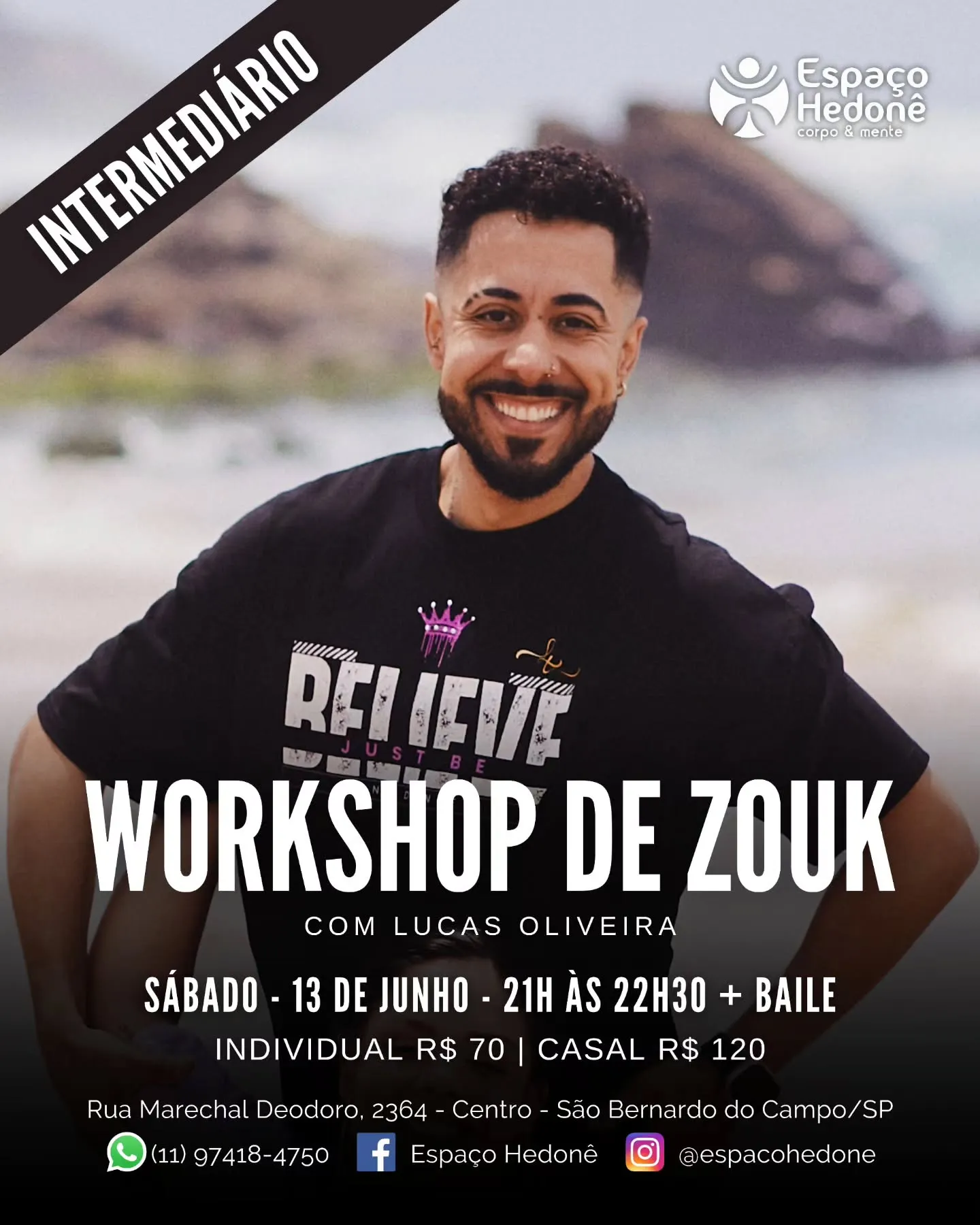 WORKSHOP DE ZOUK - Com Lucas Oliveira