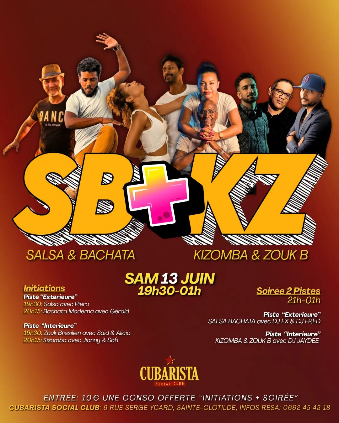 Initiations / Soirée - Salsa, Bachata, Kizomba & Zouk Brésilien