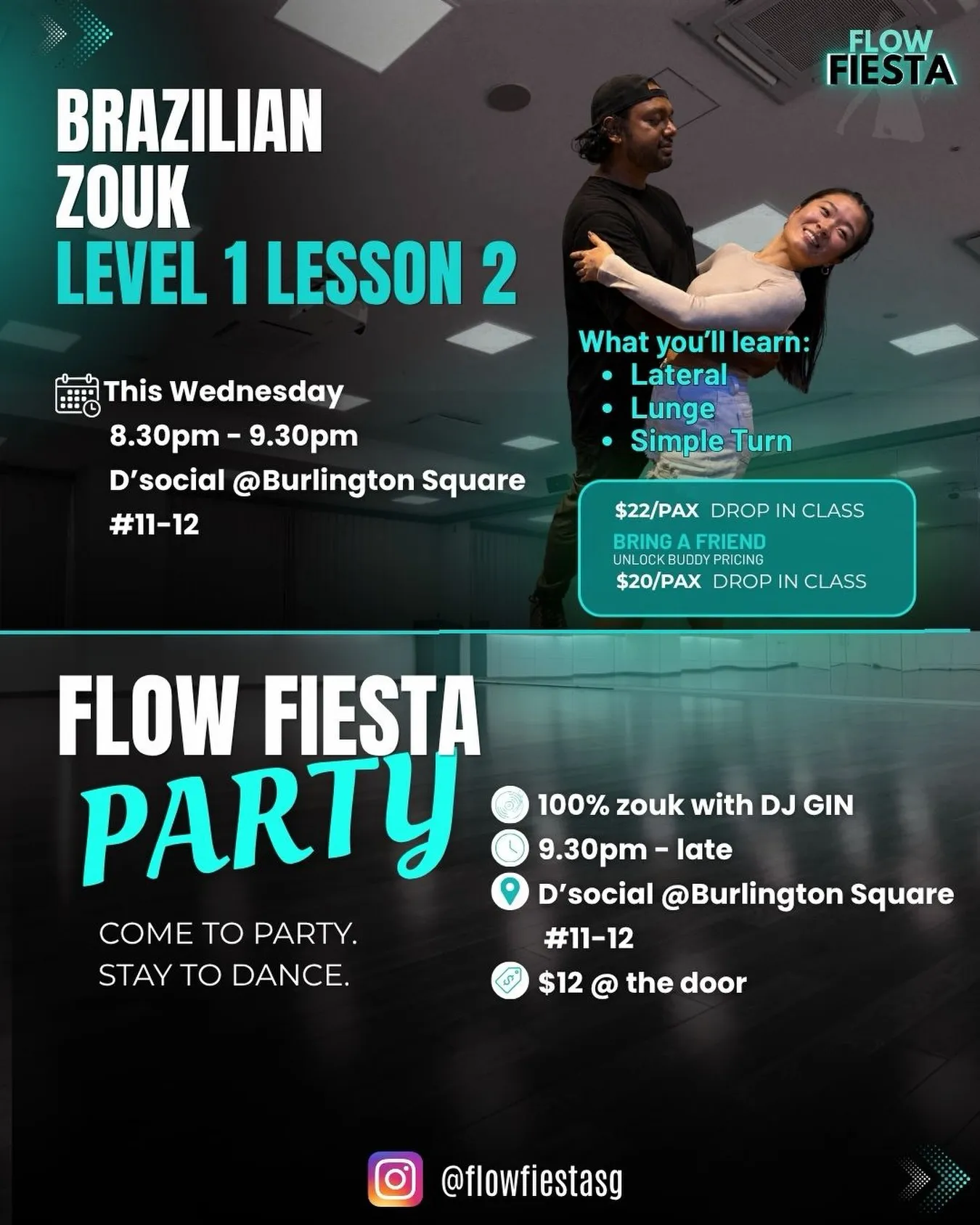 Brazilian Zouk Level 1 Lesson 2