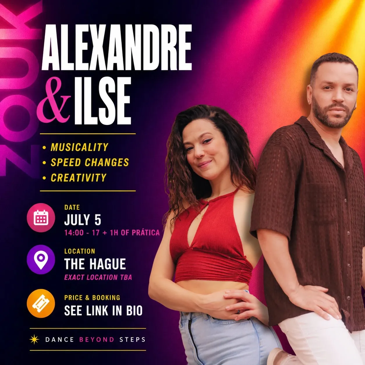 Musicality, Speed Changes & Creativity Workshop with Alexandre & Ilse