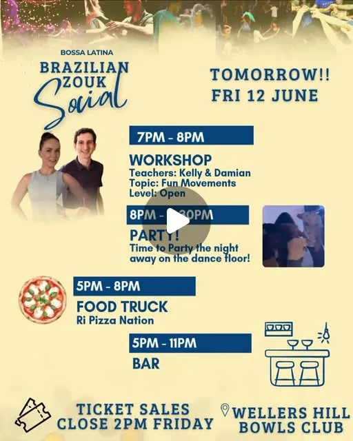 Bossa Latina's Brazilian Zouk Social at BHWC