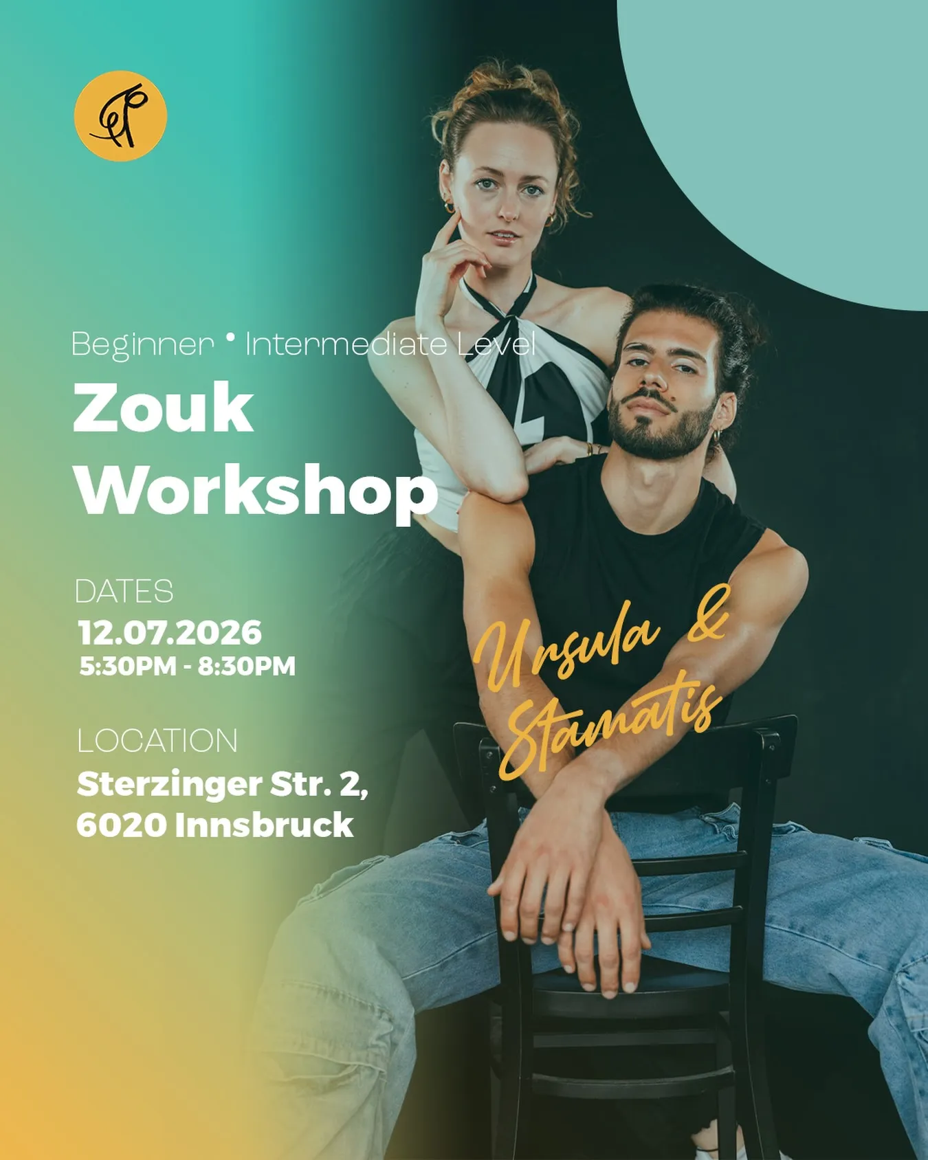 Zouk Workshop in Innsbruck – Beginner & Intermediate Level