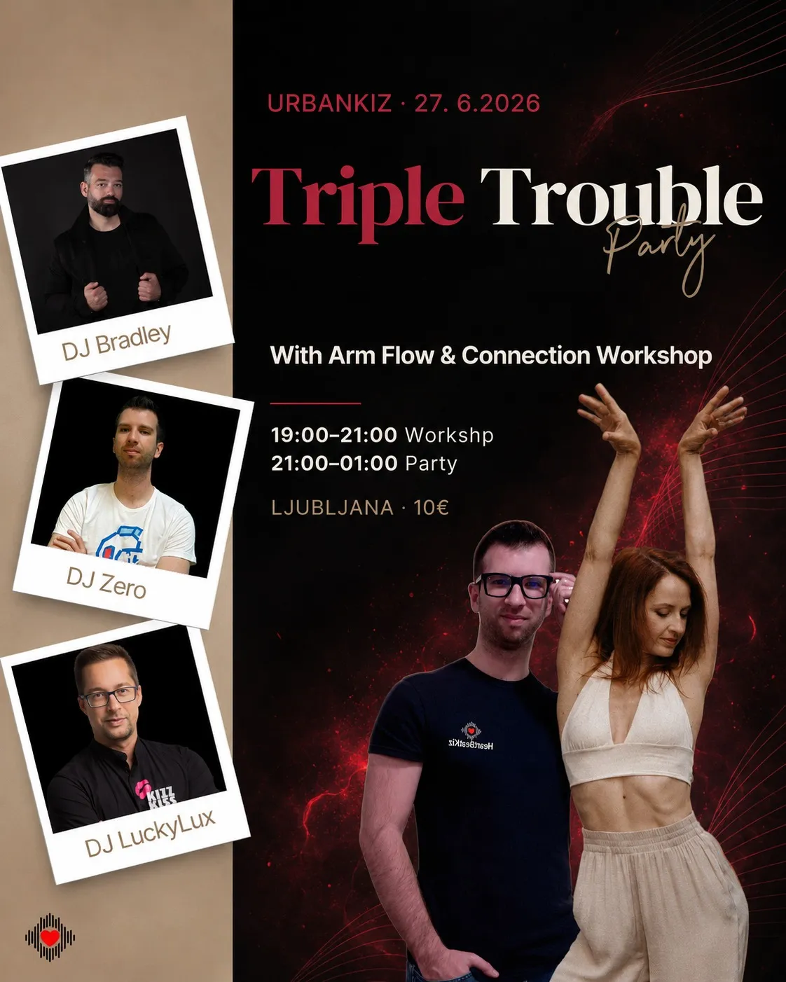 HeartBeatKiz: Triple Trouble Party