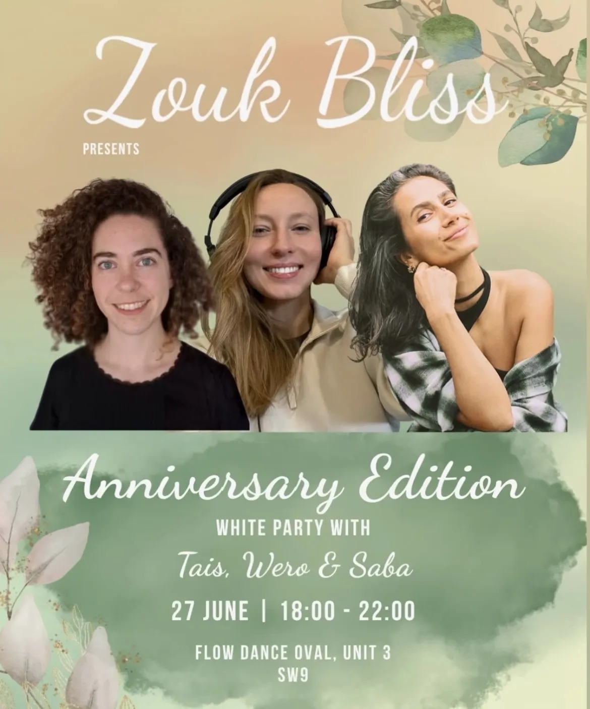Zouk Bliss - Anniversary Edition - WHITE PARTY WITH Tais, Wero & Saba