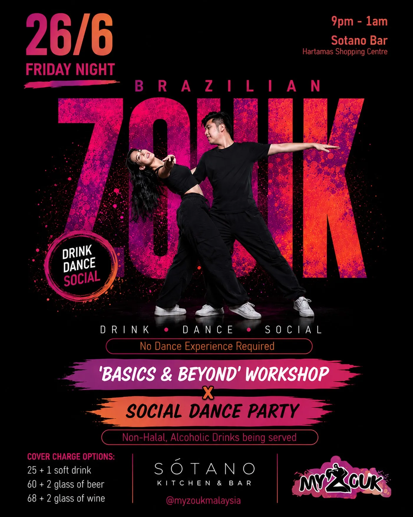 Brazilian Zouk - Drink, Dance, Social
