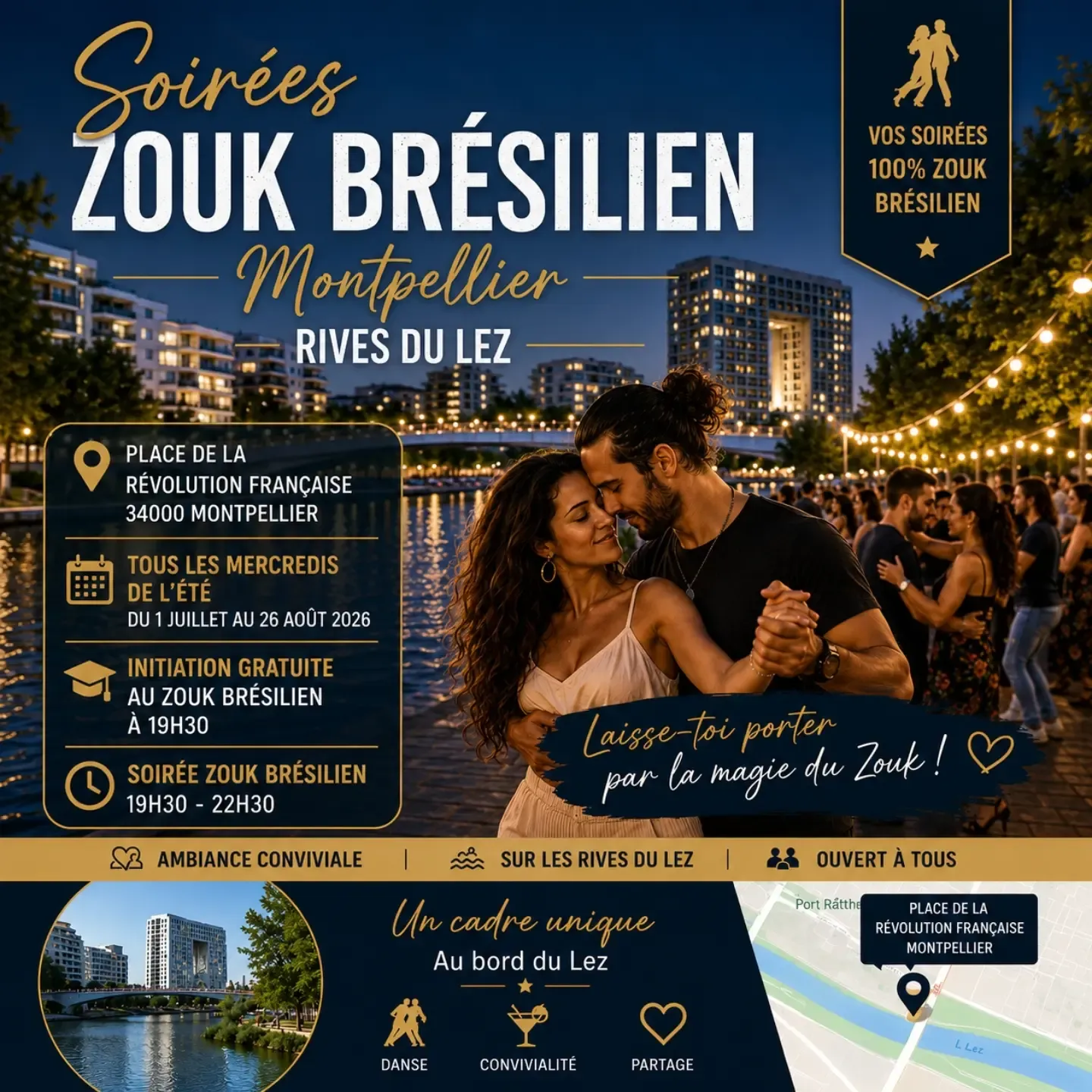 Les Mercredis Zouk Brésilien à Montpellier