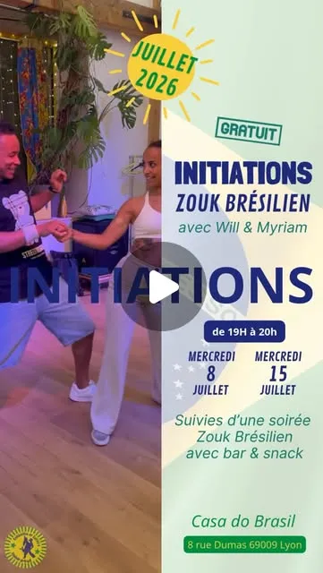 Initiations Zouk Brésilien avec Will & Myriam
