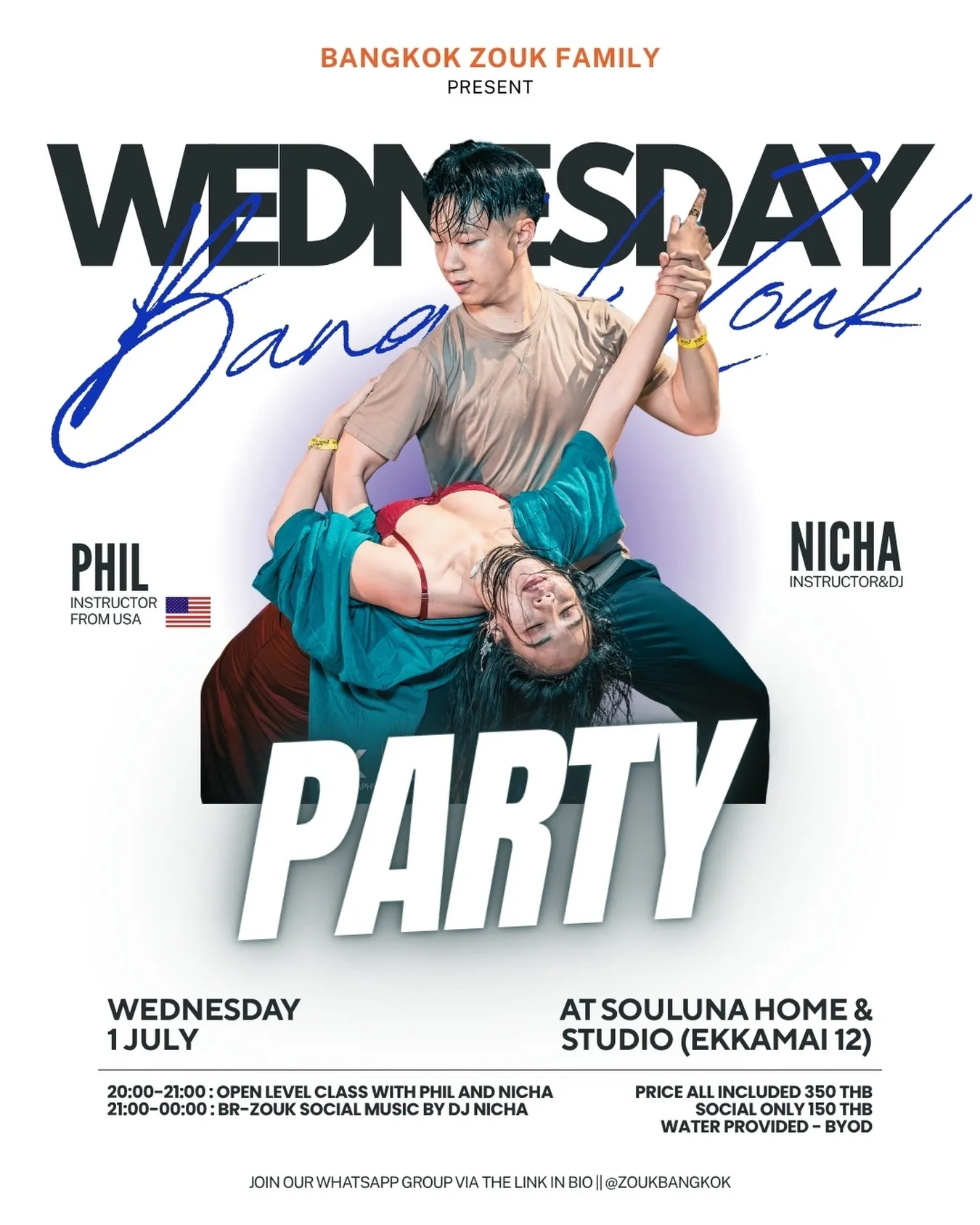 Wednesday Bangkok Zouk Party - with Phil & Nicha