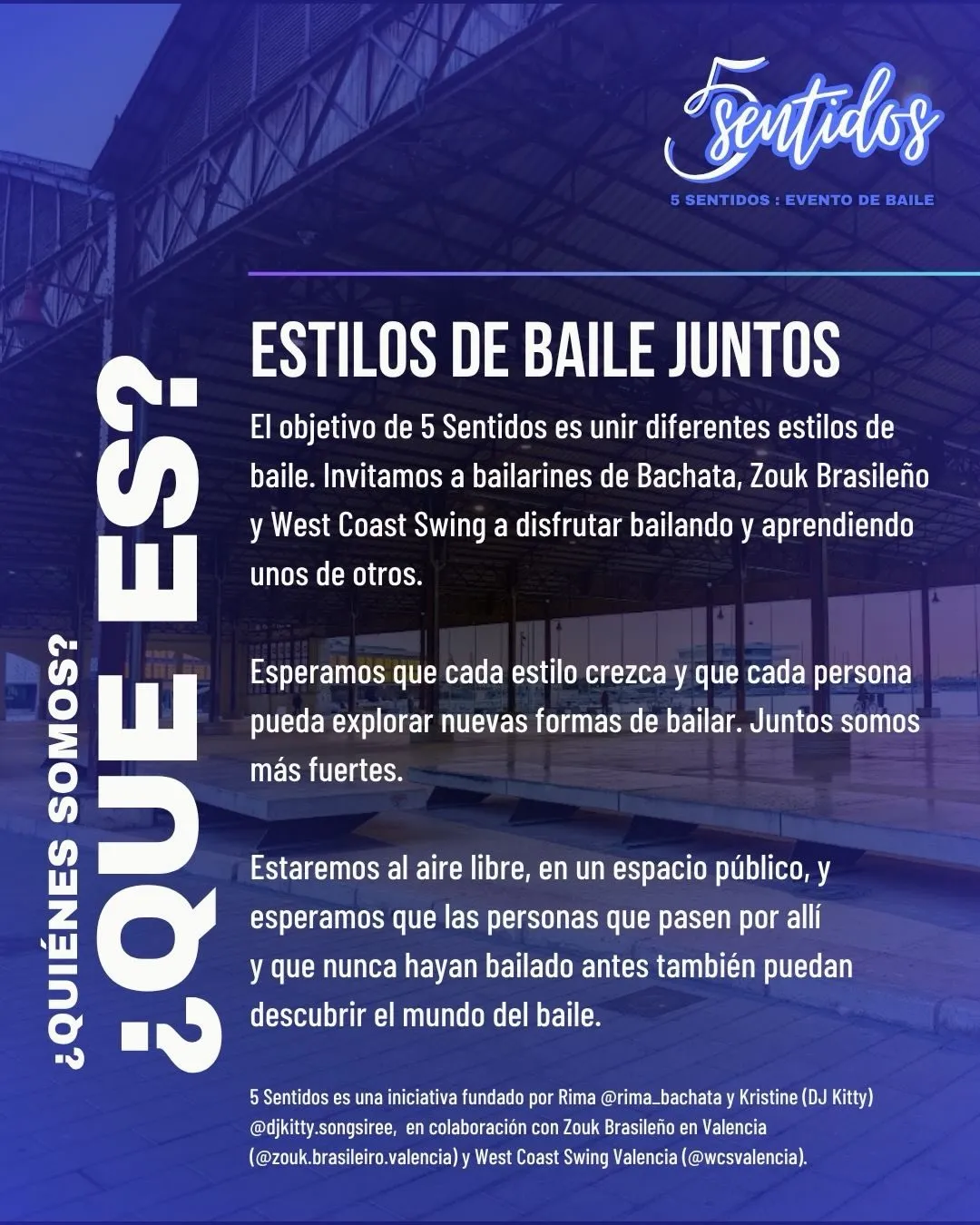 5 sentidos - Evento de baile