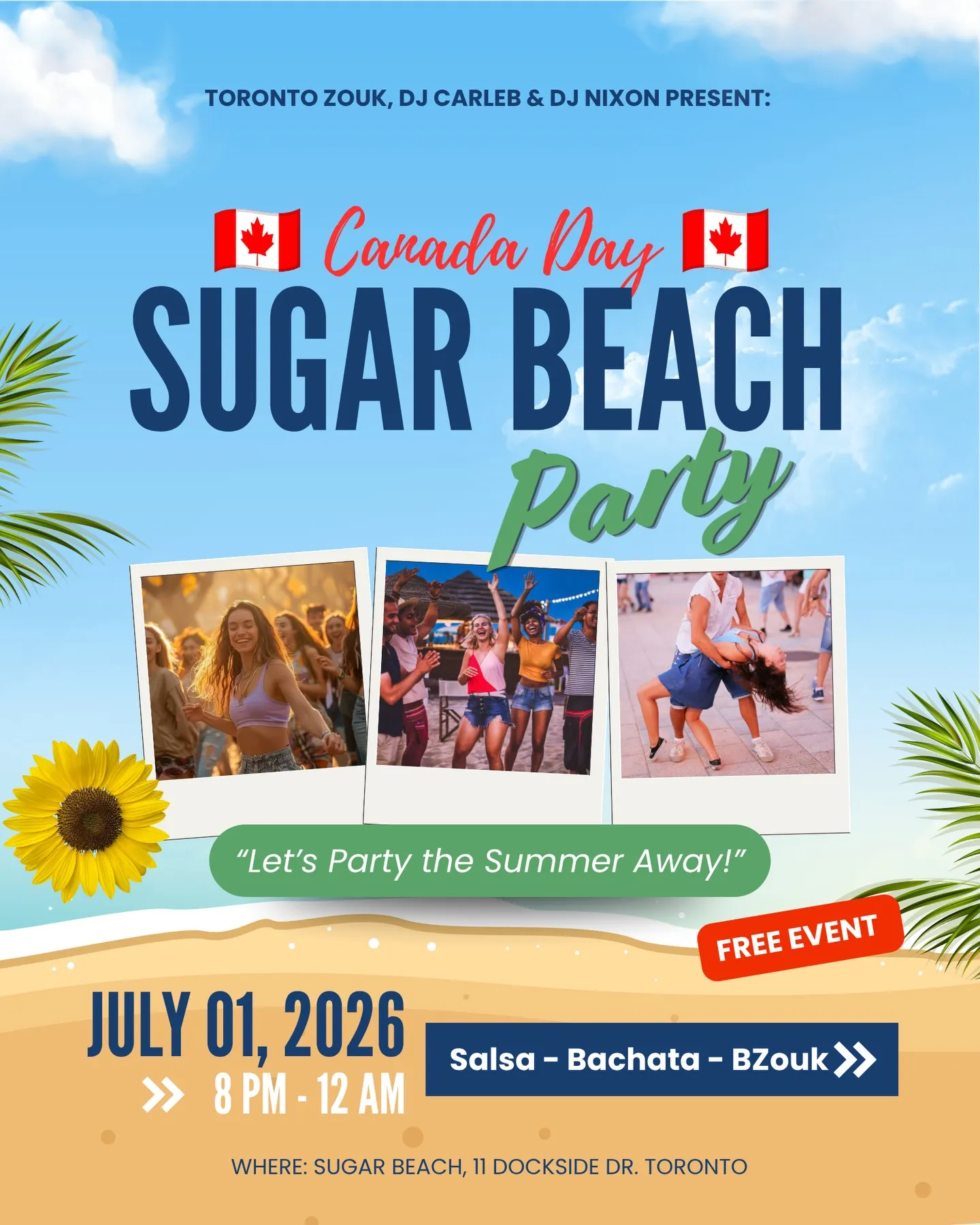 Canada Day Sugar Beach Party