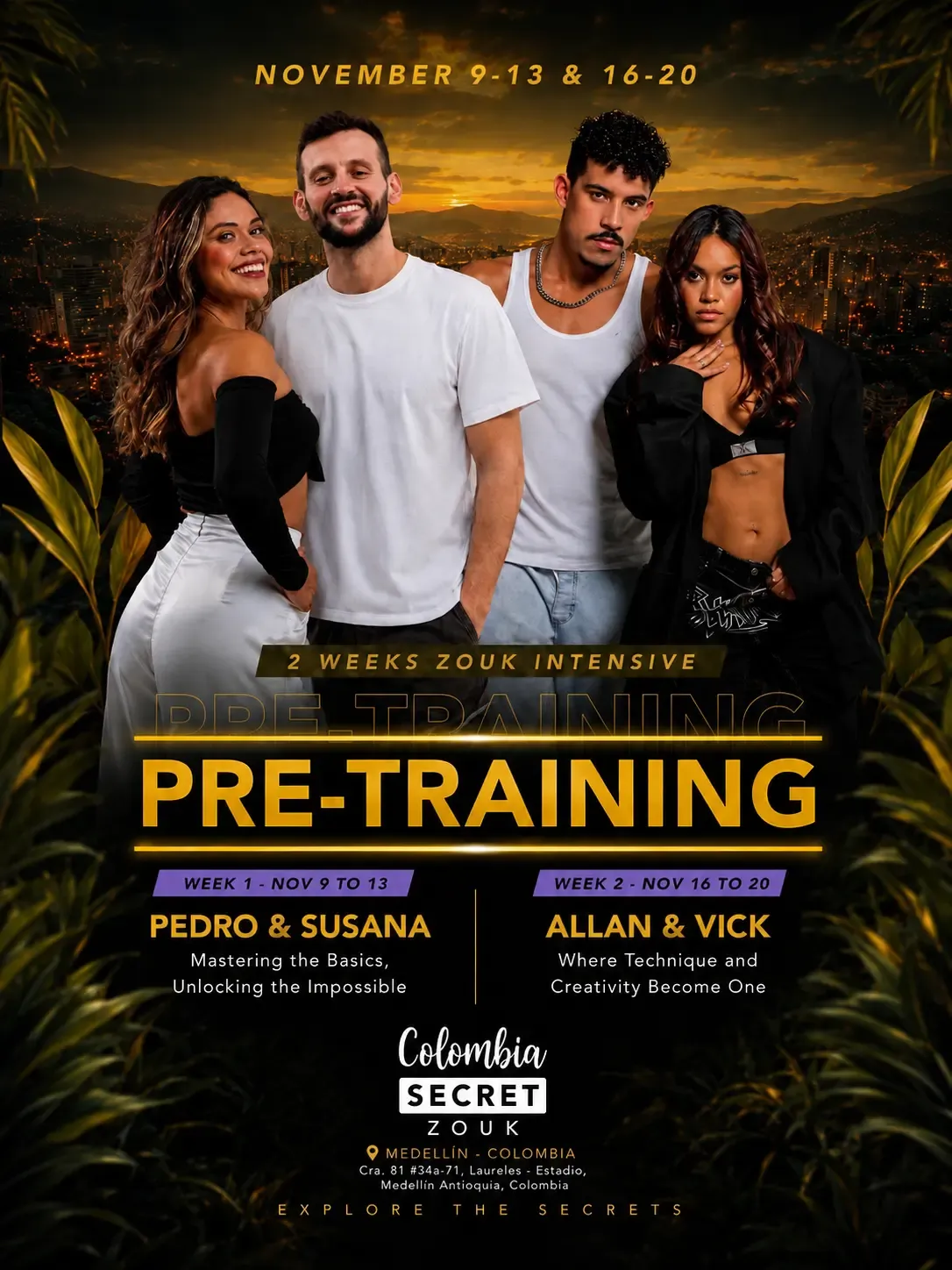 Colombia Secret Zouk - PRE-TRAINING