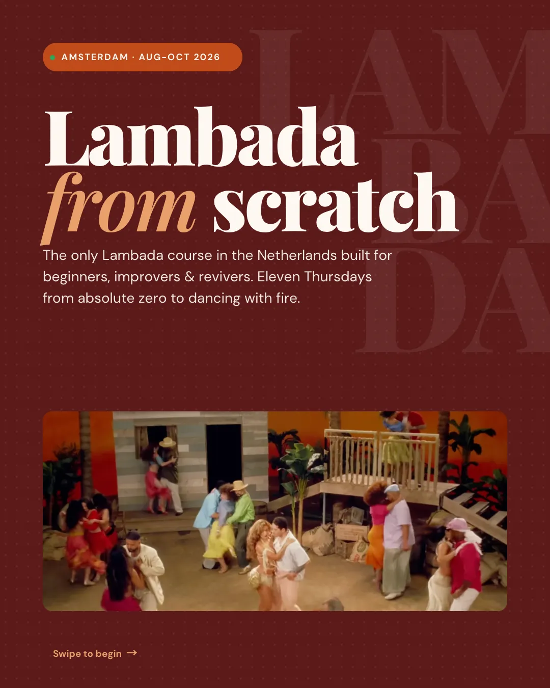 Lambada Beginner Course - Amsterdam