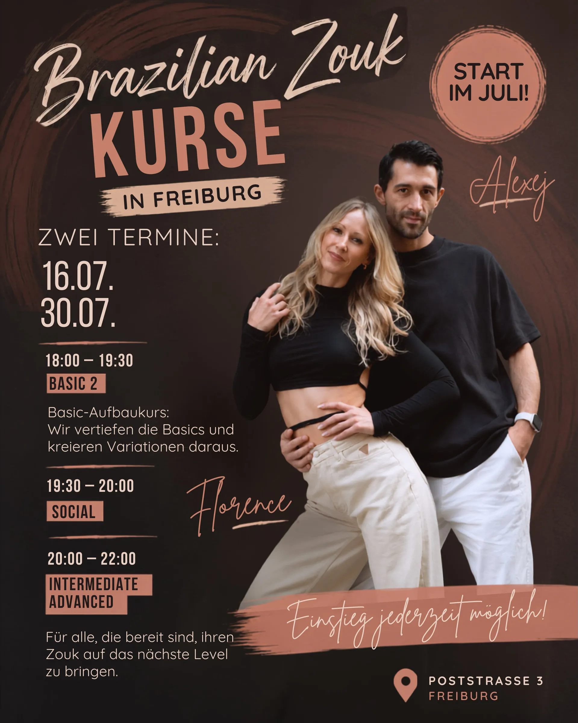 Brazilian Zouk Kurse - Intermediate/Advanced