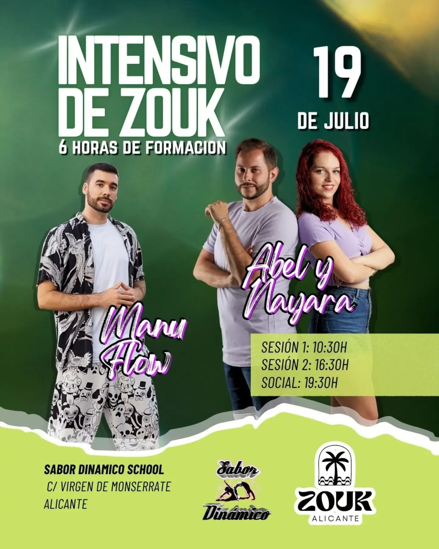 Intensivo de Zouk Brasileño - 6 horas de formación con Abel y Nayara