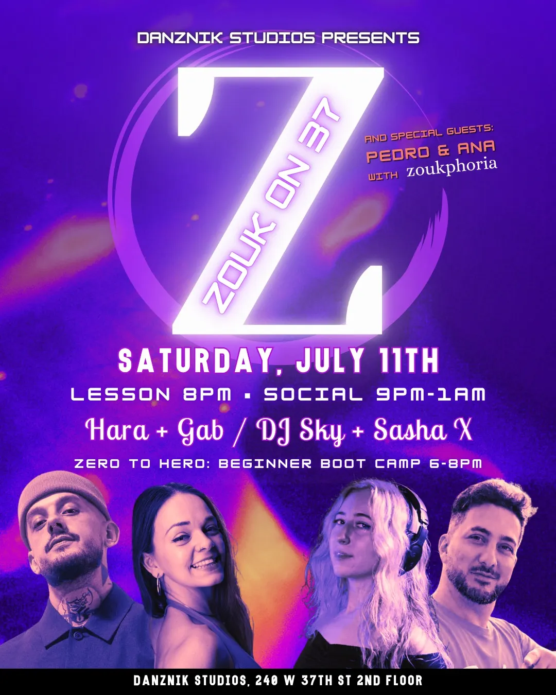 Zouk on 37 - Beginner Boot Camp & Social