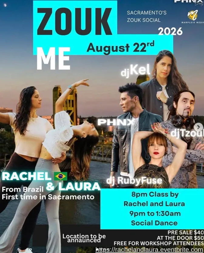 ZOUK ME Sacramento's Zouk Social - with Rachel & Laura