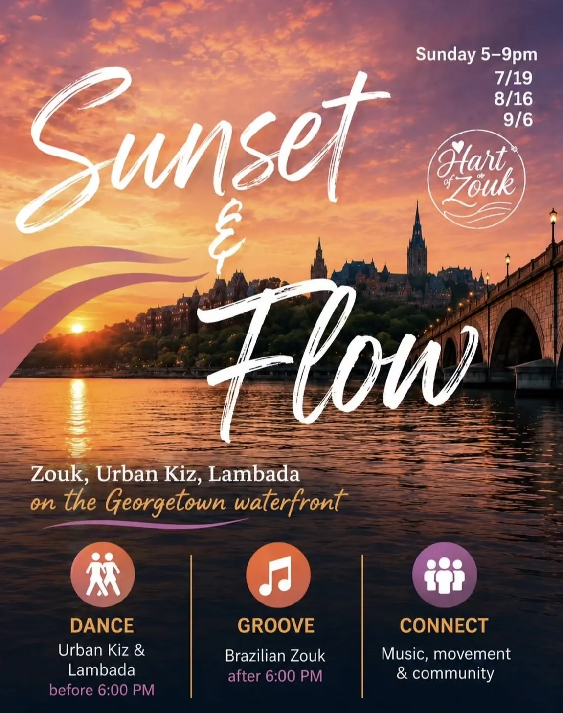 Sunset & Flow on the Waterfront