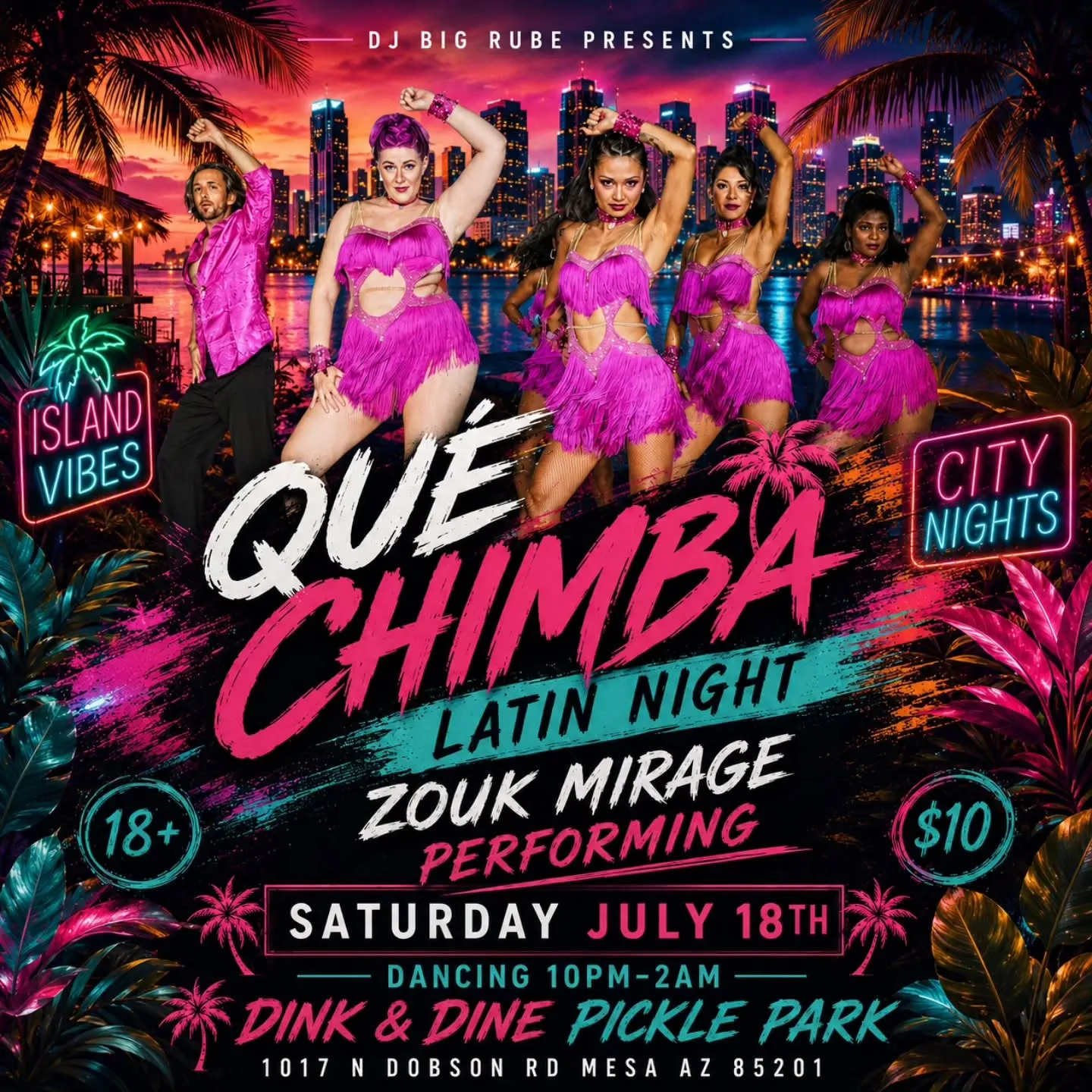 Qué Chimba Latin Night - Zouk Mirage Performing