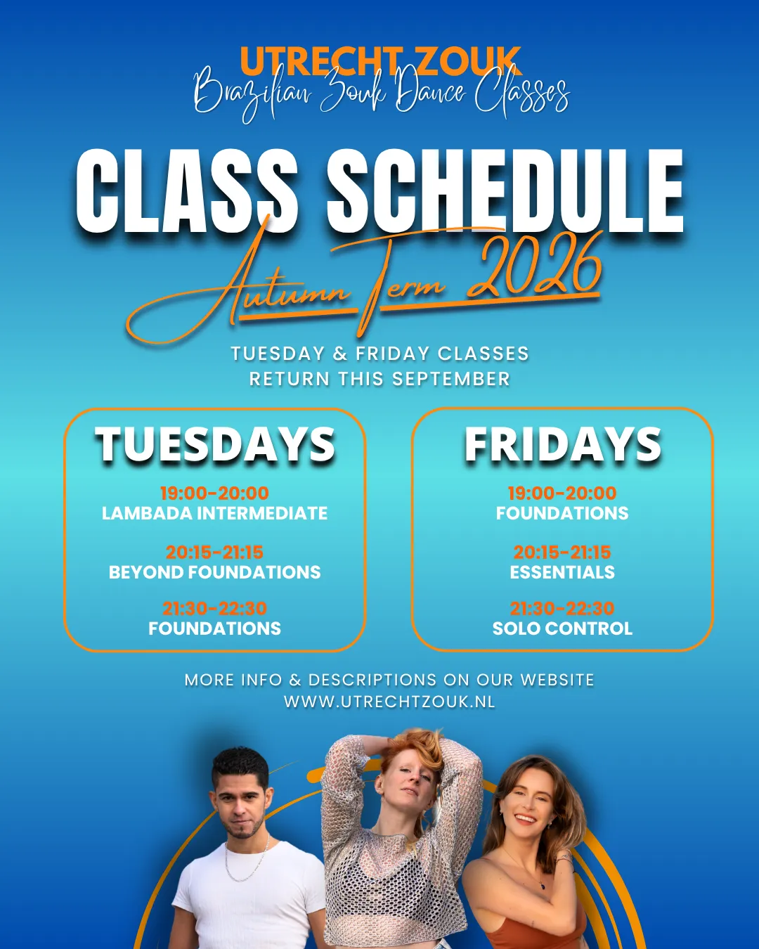 START Brazilian Zouk & Lambada Regular Courses at Utrecht Zouk