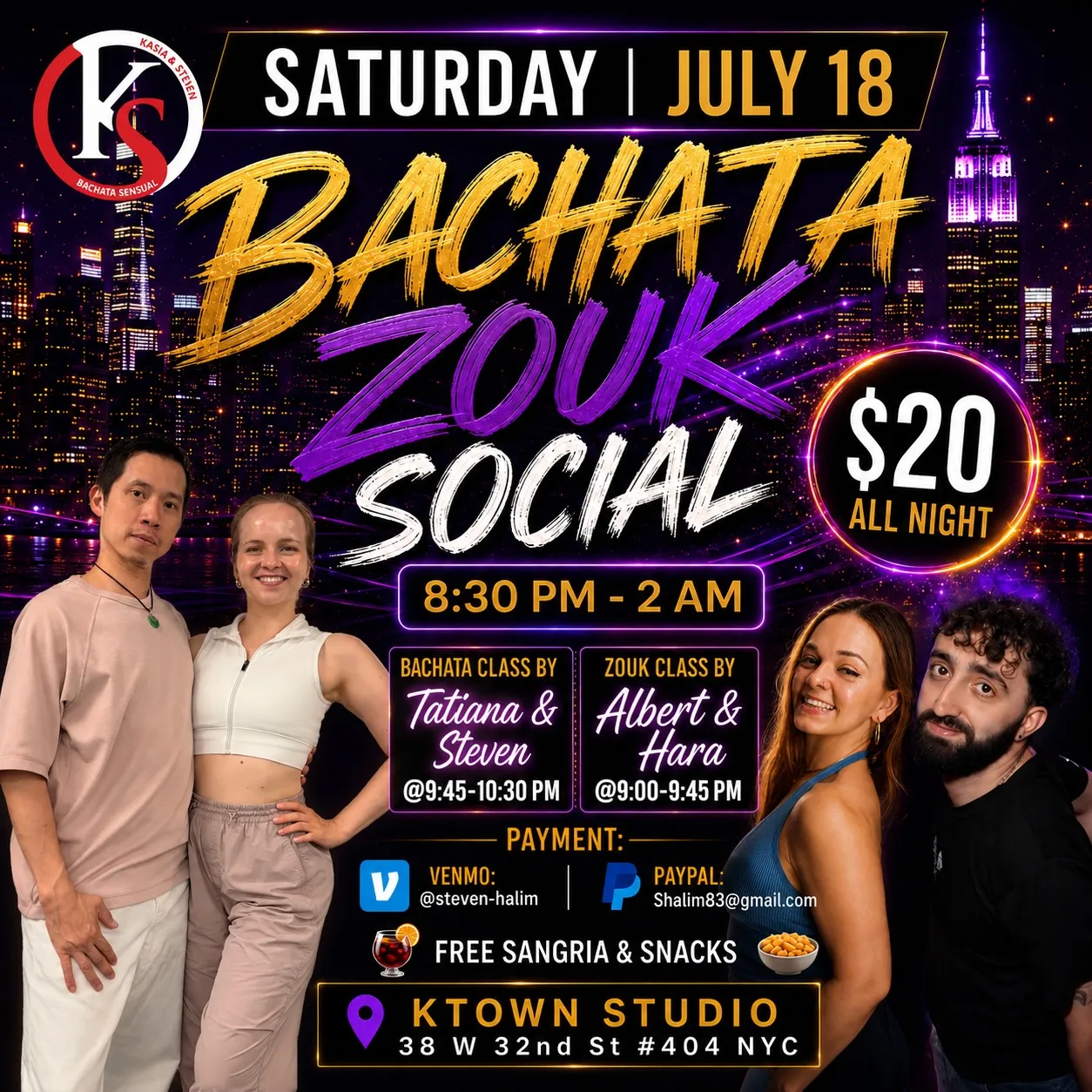 Bachata & Zouk Social