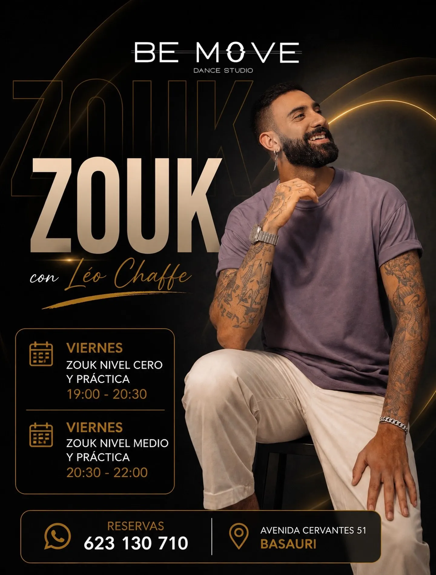 Zouk Nivel Cero y Práctica - Con Léo Chaffe