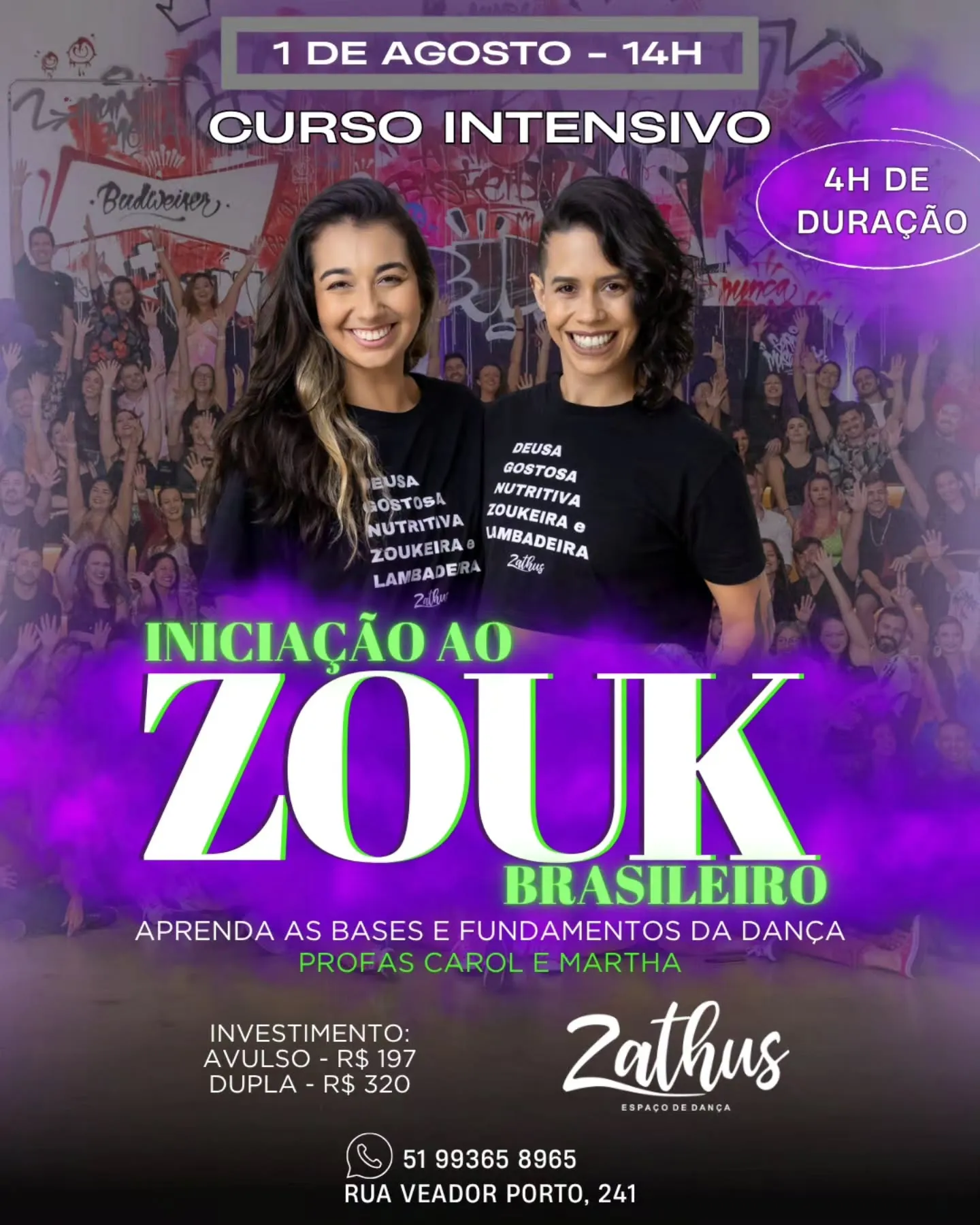 Curso Intensivo de Iniciação ao Zouk Brasileiro