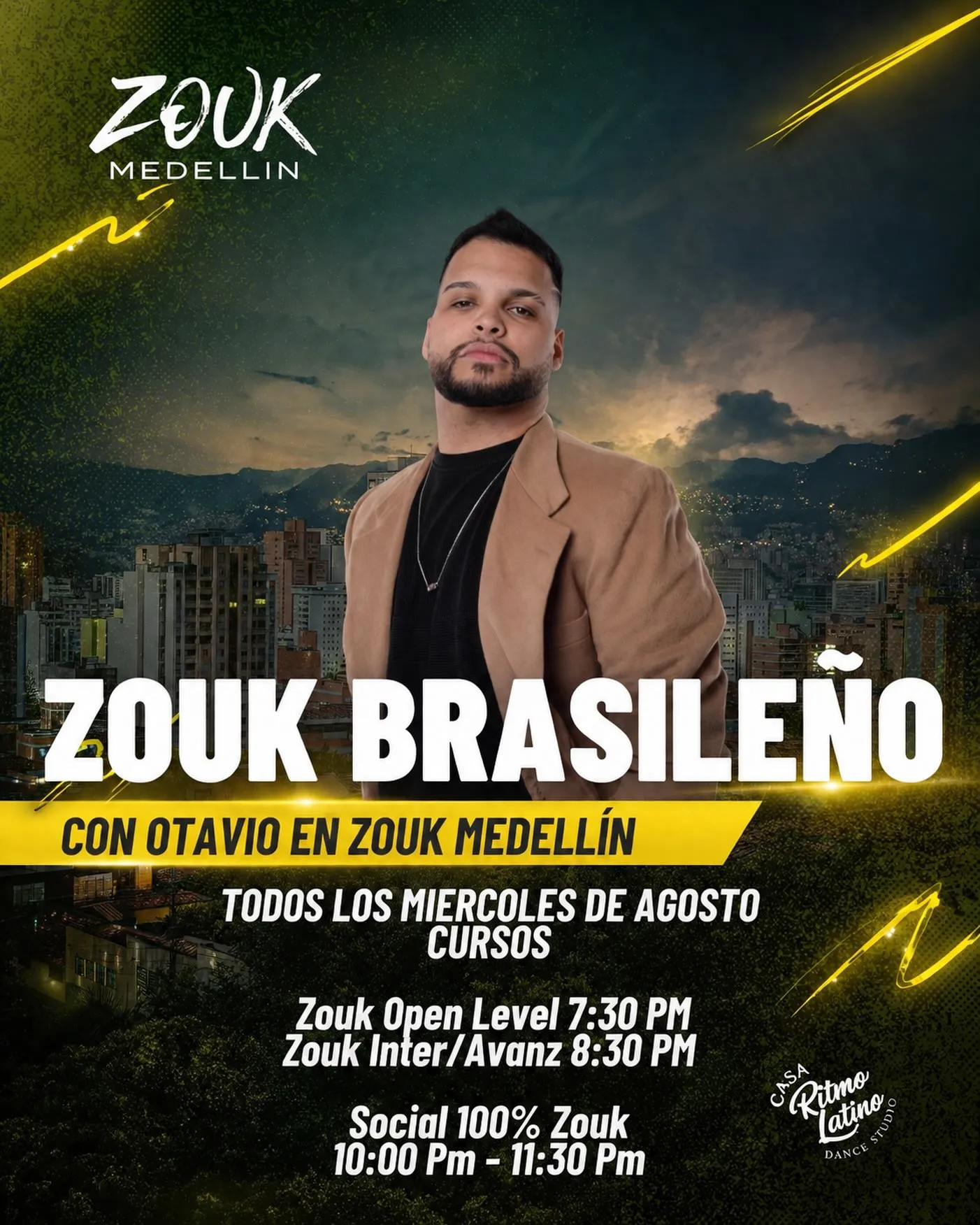 Zouk Brasileño con Octavio en Zouk Medellín - Open Level
