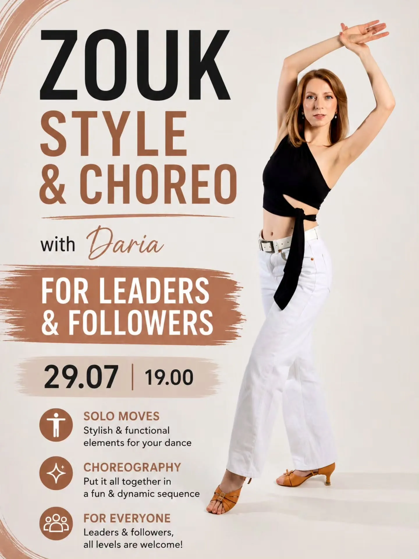 Zouk Solo & Choreo class with Daria