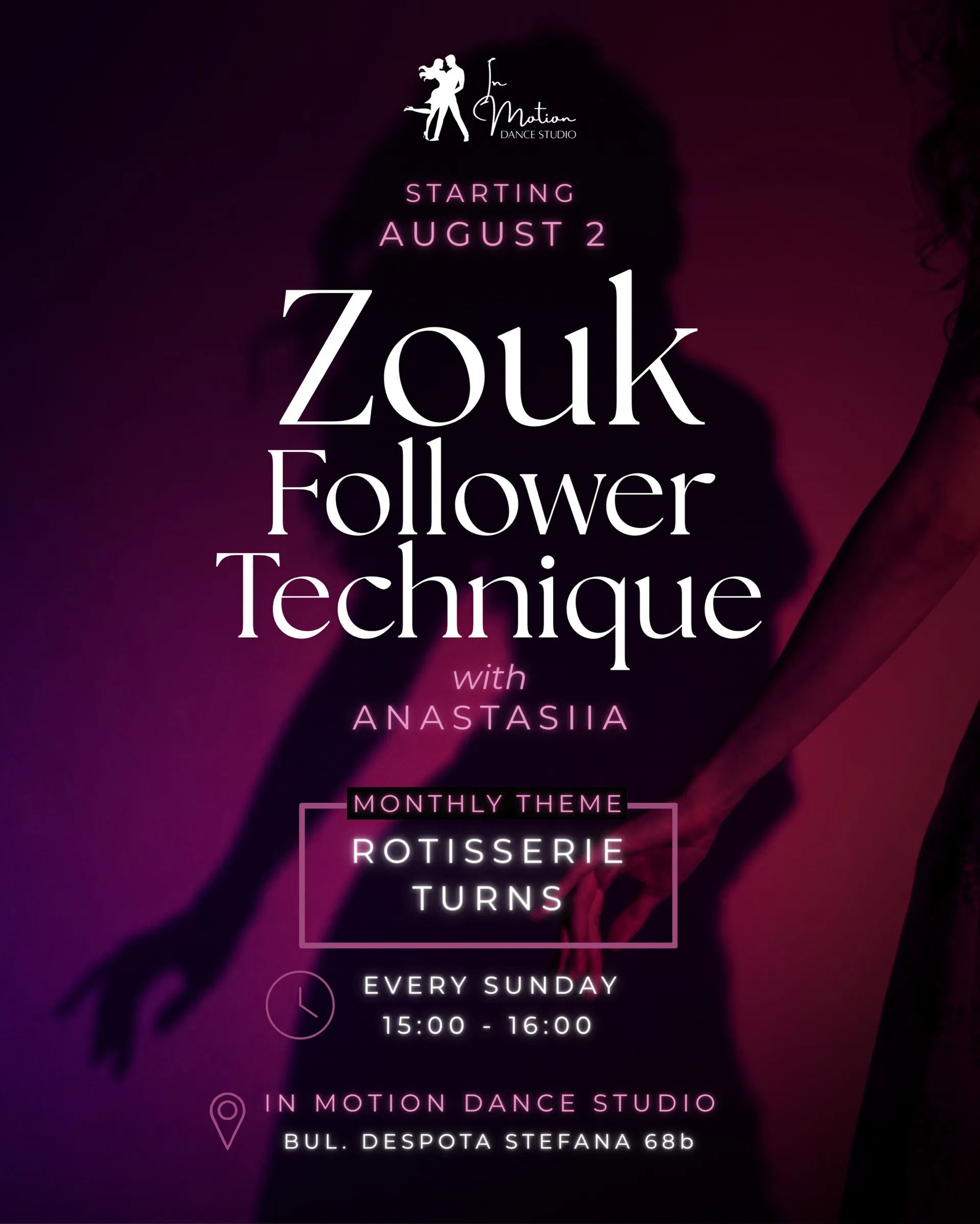 Zouk Follower Technique with Anastasiia