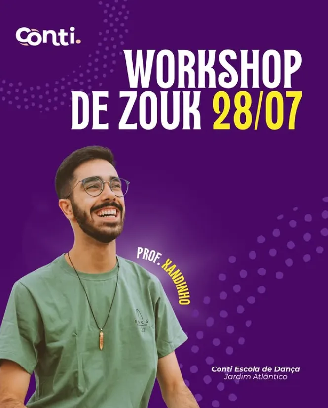 Workshop de Zouk na Conti - Com prof. Xandinho