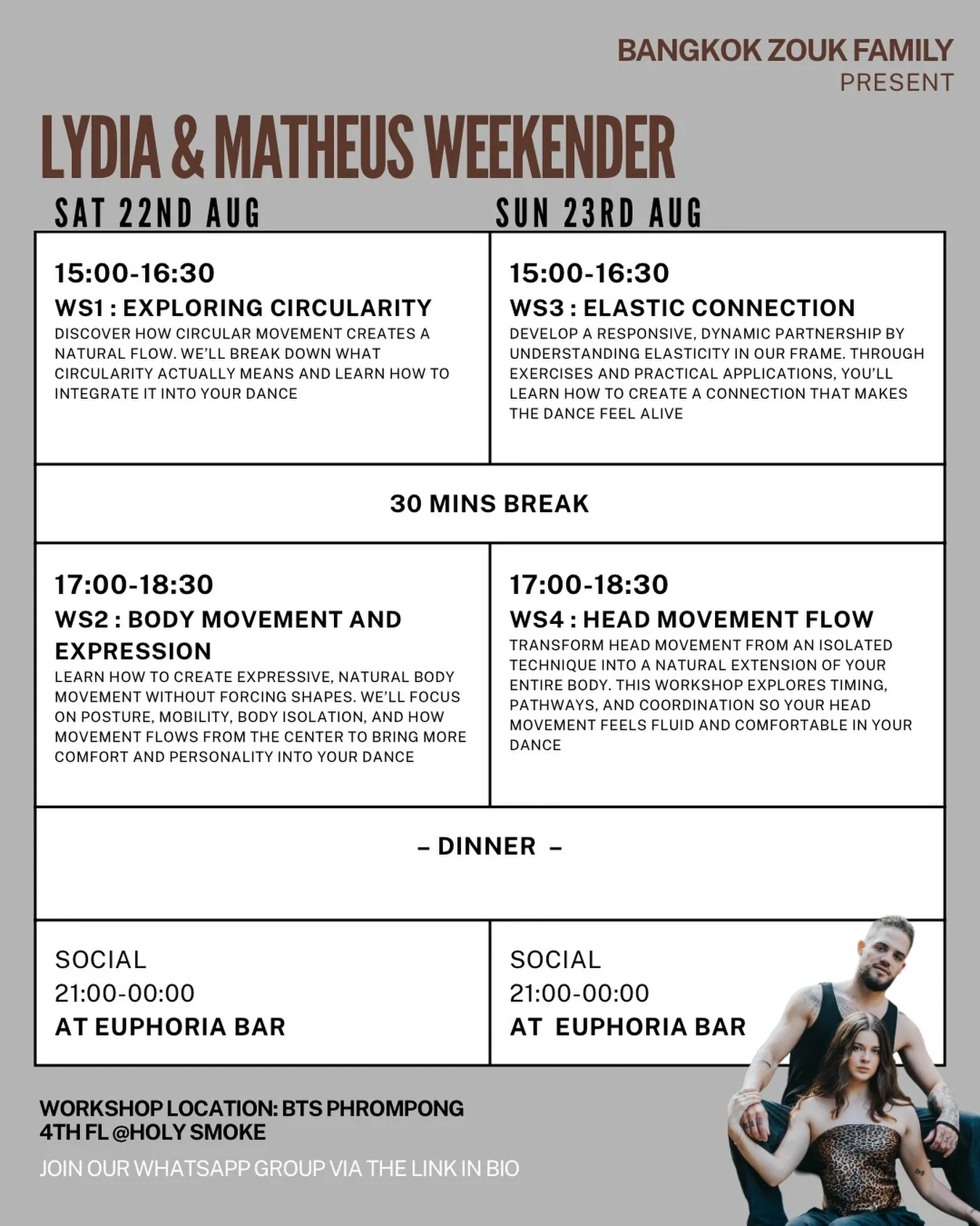 Lydia & Matheus Zouk Weekender