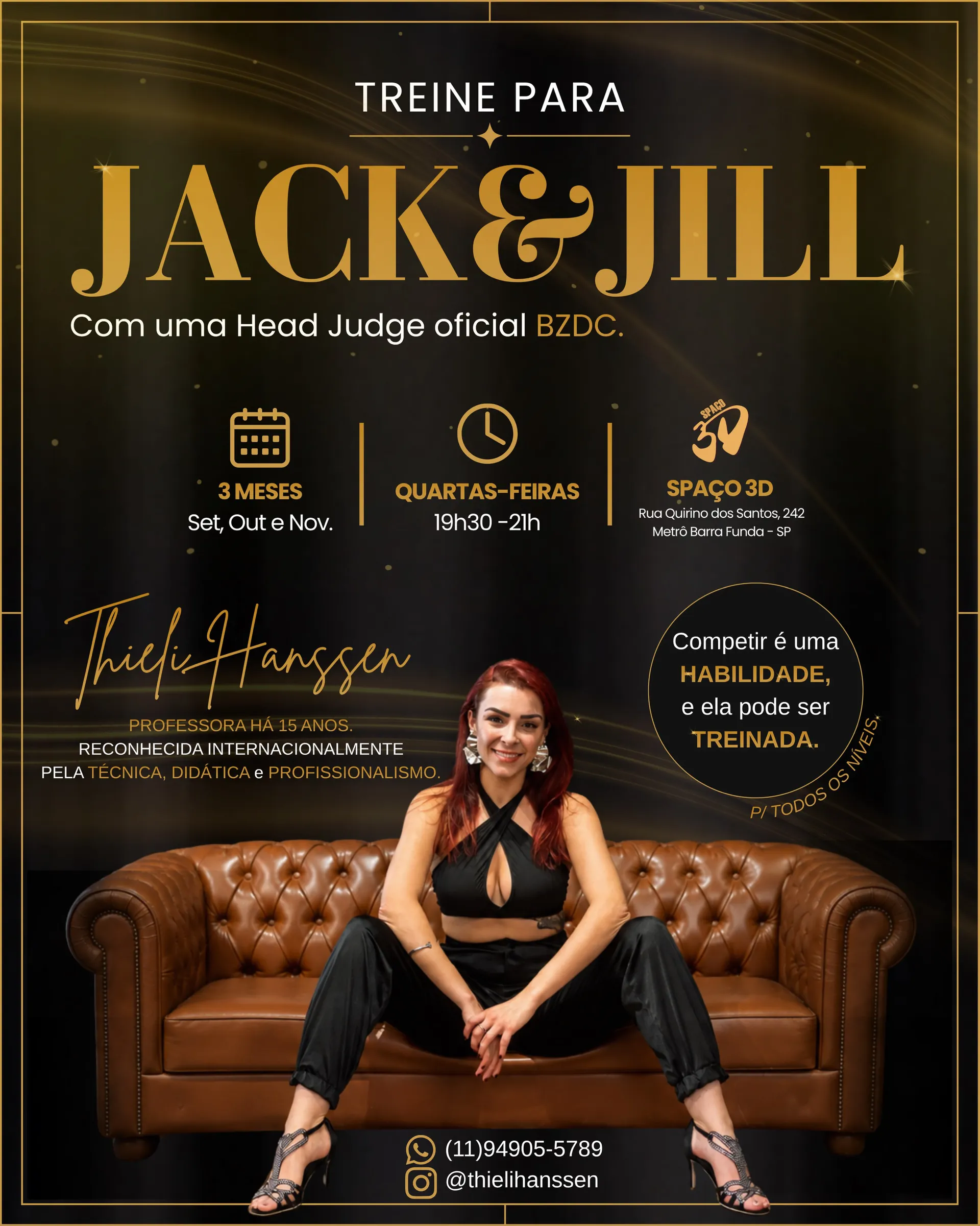 Treinamento para Jack & Jill - Ministrado por Thieli Hanssen