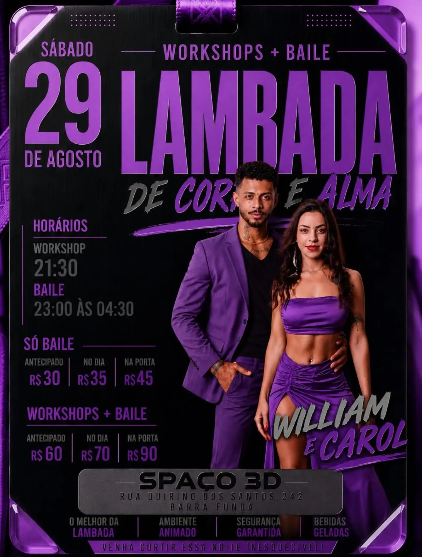WORK + BAILE — LAMBADA DE CORPO E ALMA