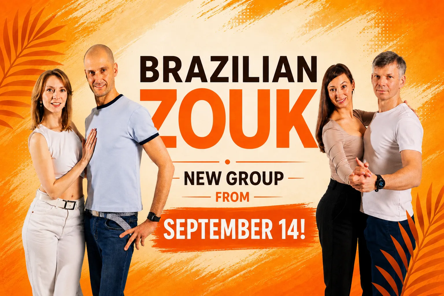 New Brazilian Zouk Beginners group in Riga from 14.09