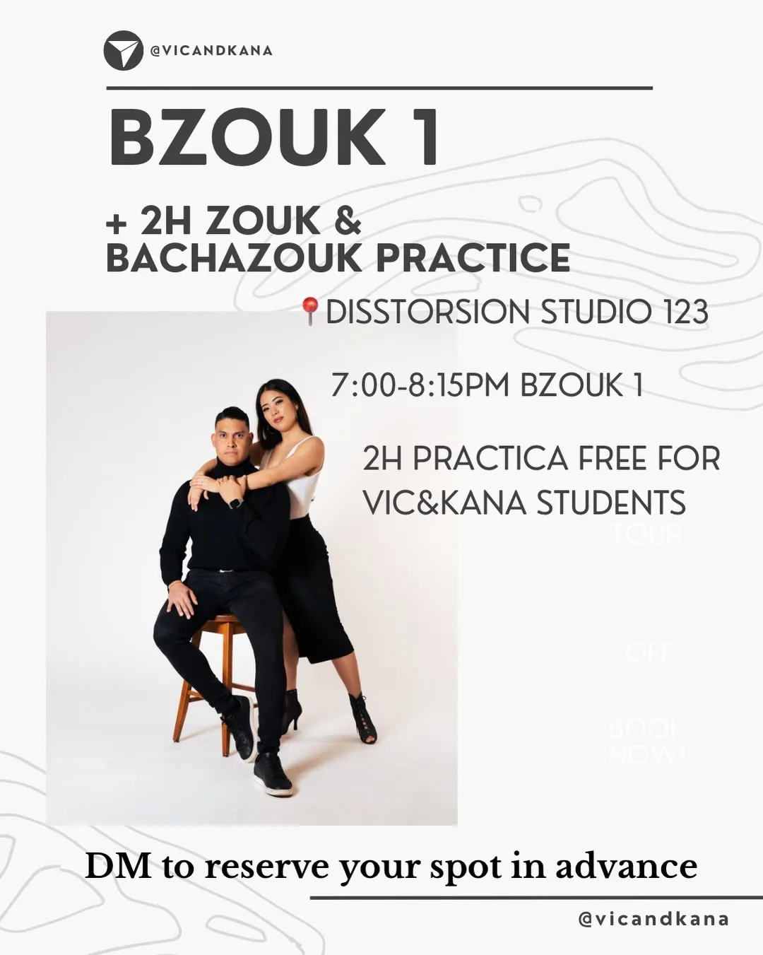 BZouk 1 + Open BachaZouk & B Zouk Practice