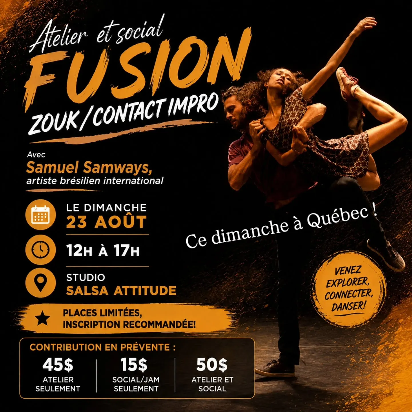 Fusion — Zouk / Contact Impro avec Samuel Samways