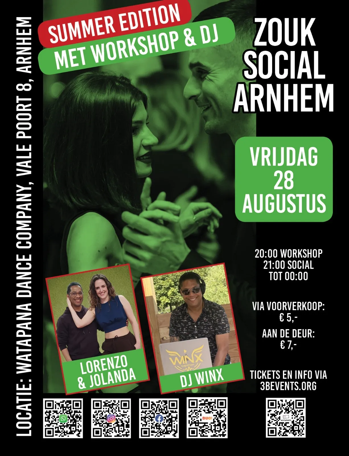 Zouk Social Arnhem – Friday Night - August 28