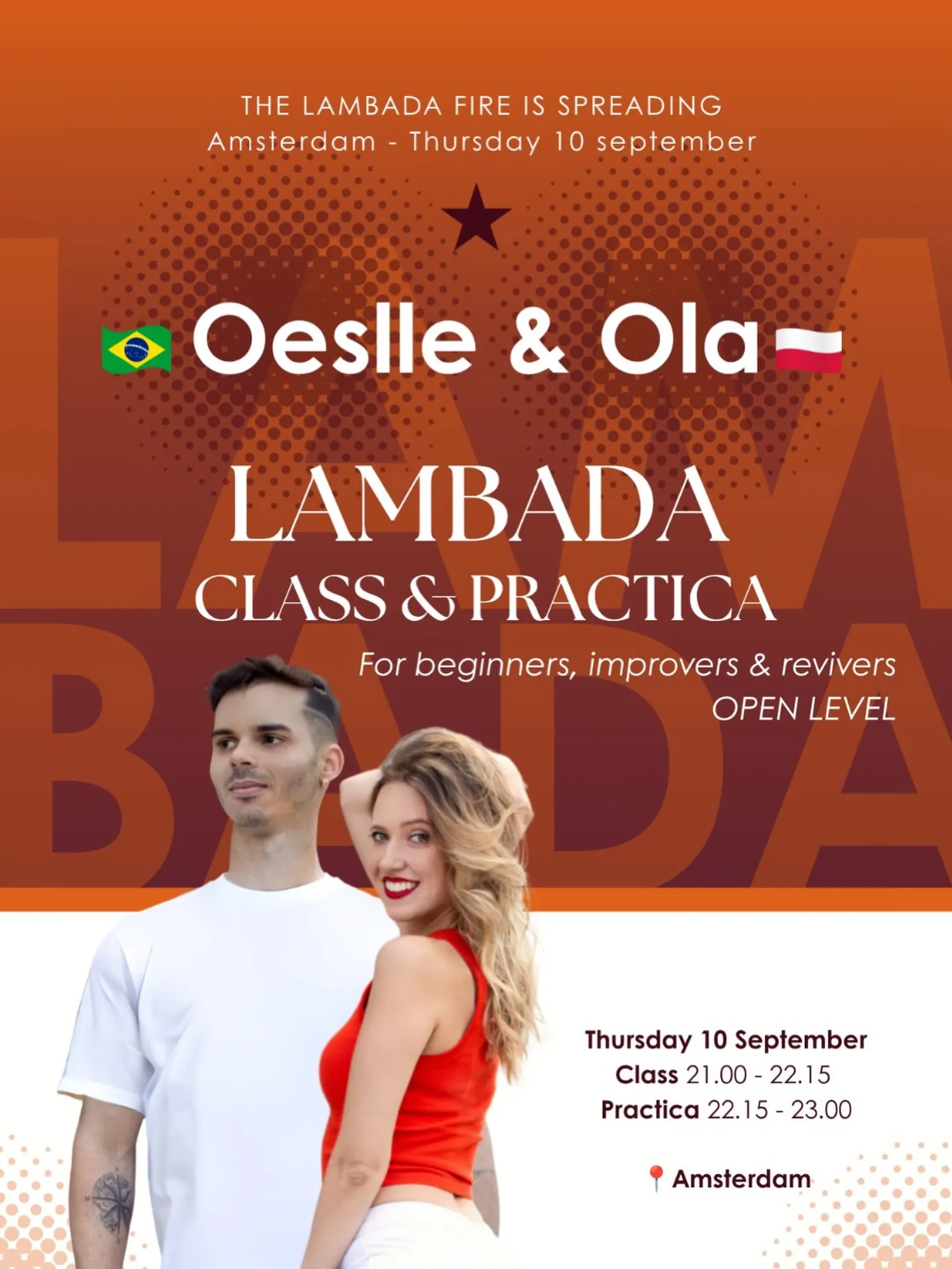 Lambada class & practica evening with Oeslle & Ola