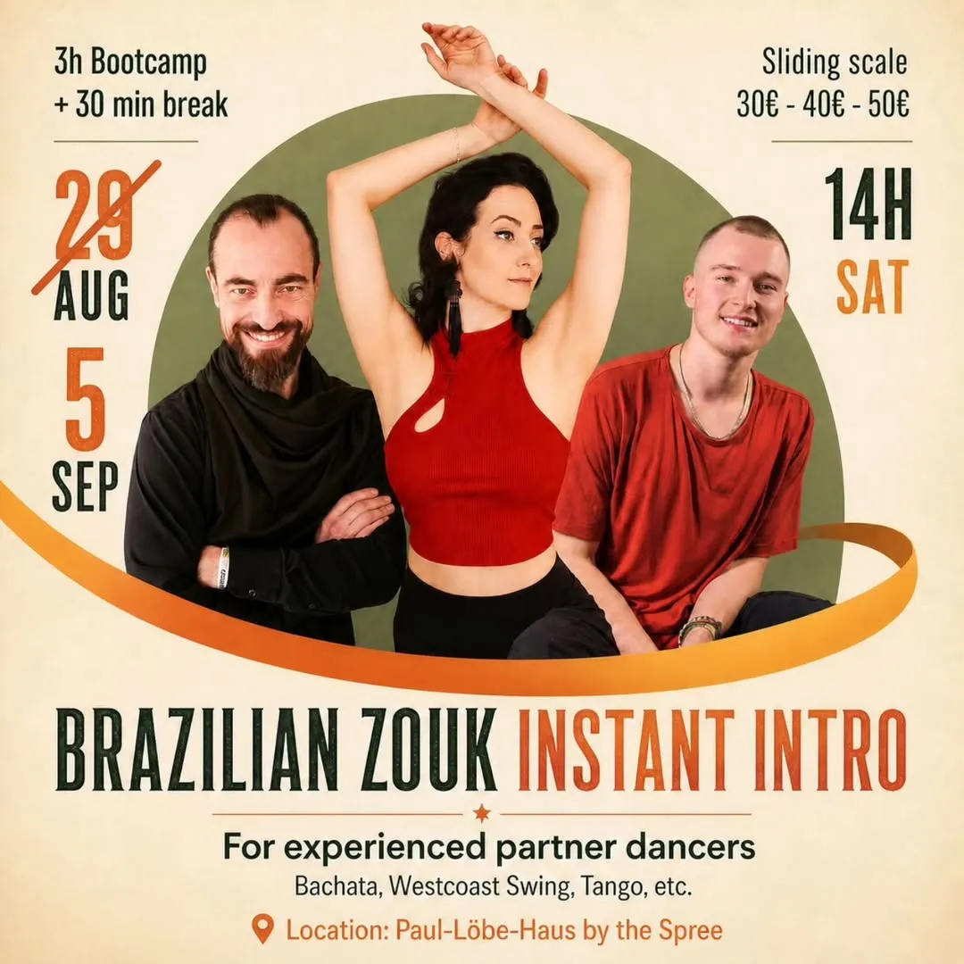 Brazilian Zouk Instant Intro for experienced partner dancers