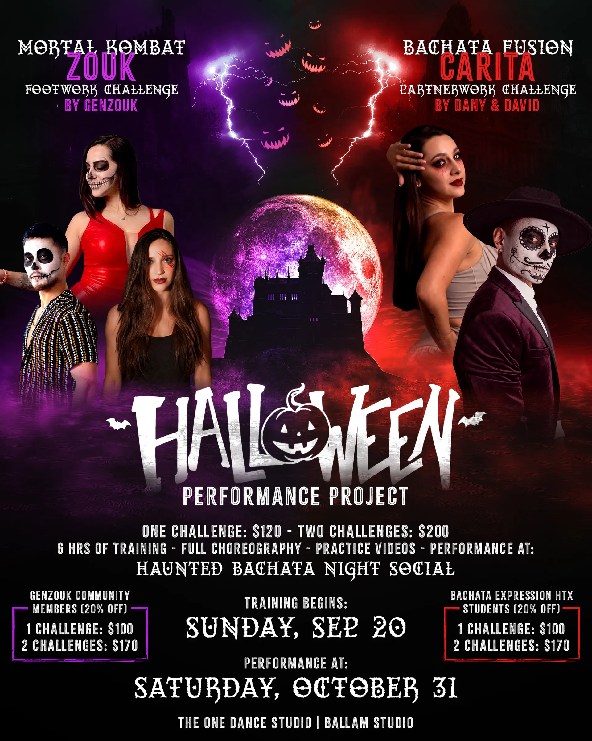 Halloween Performance Project – Zouk & Bachata Challenges